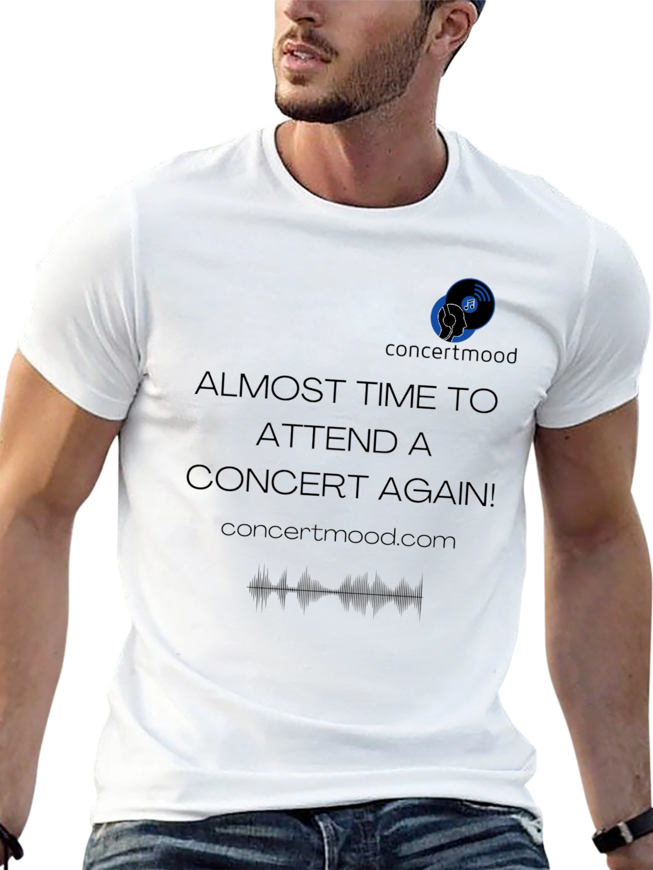 Concert Mood Black T-Shirt - Music Lover Apparel