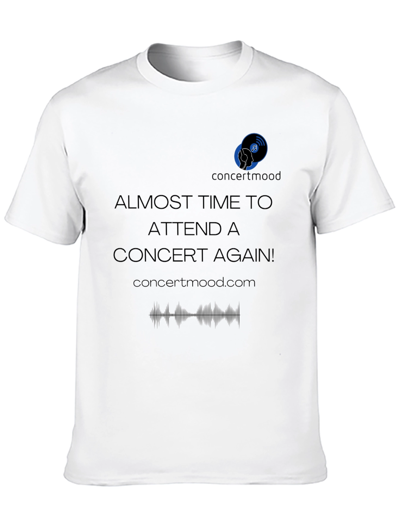 Concert Mood Black T-Shirt - Music Lover Apparel