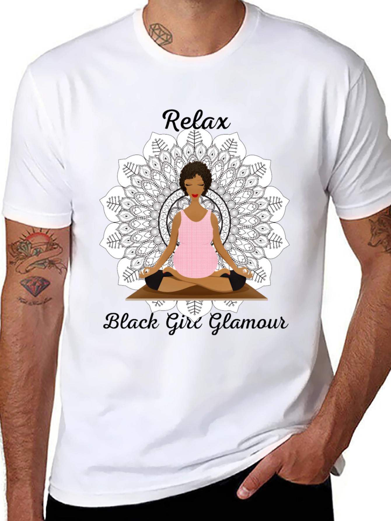 Relax Black Girl Glamour T-Shirt
