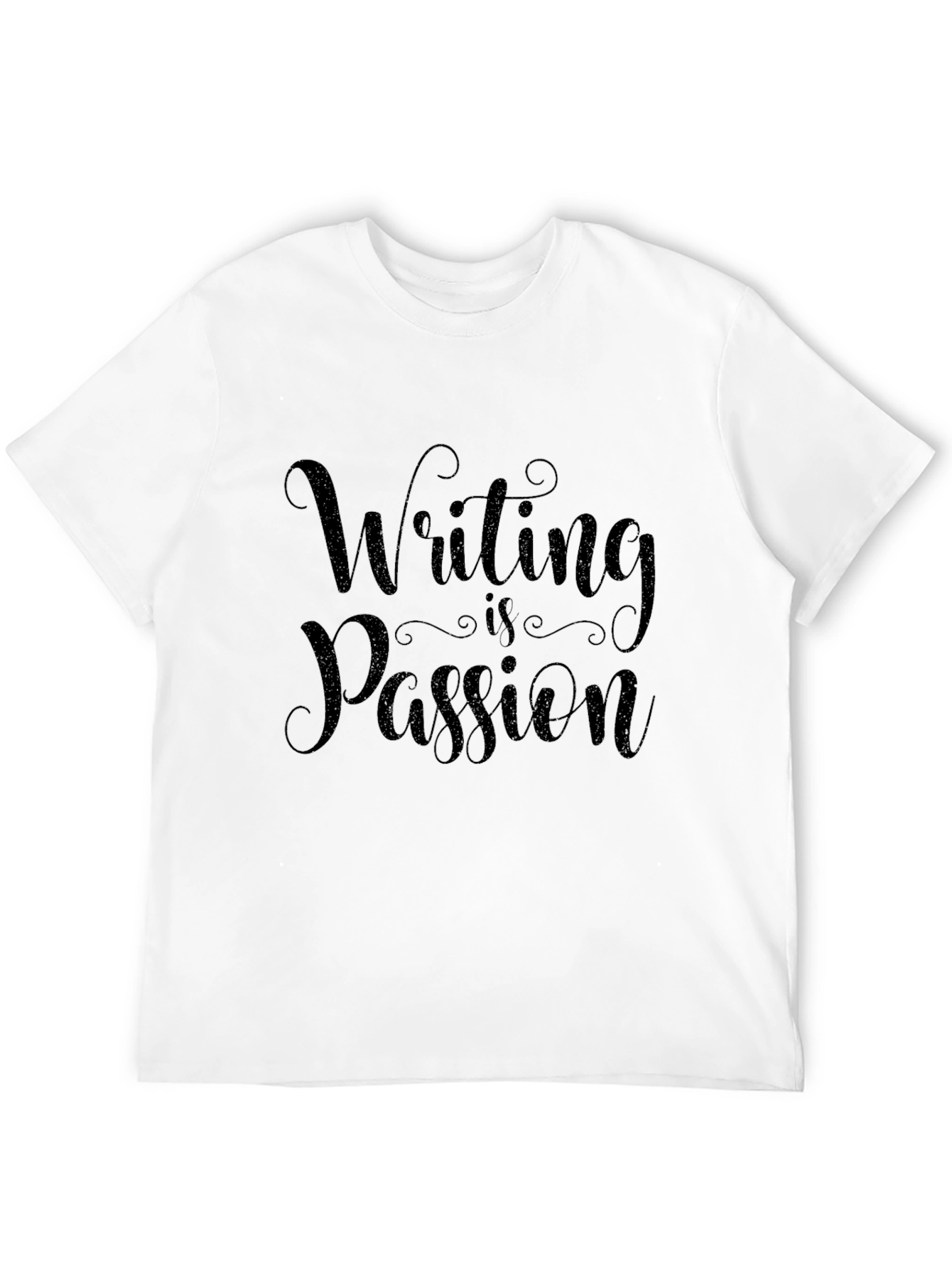 Writing is Passion Black T-Shirt