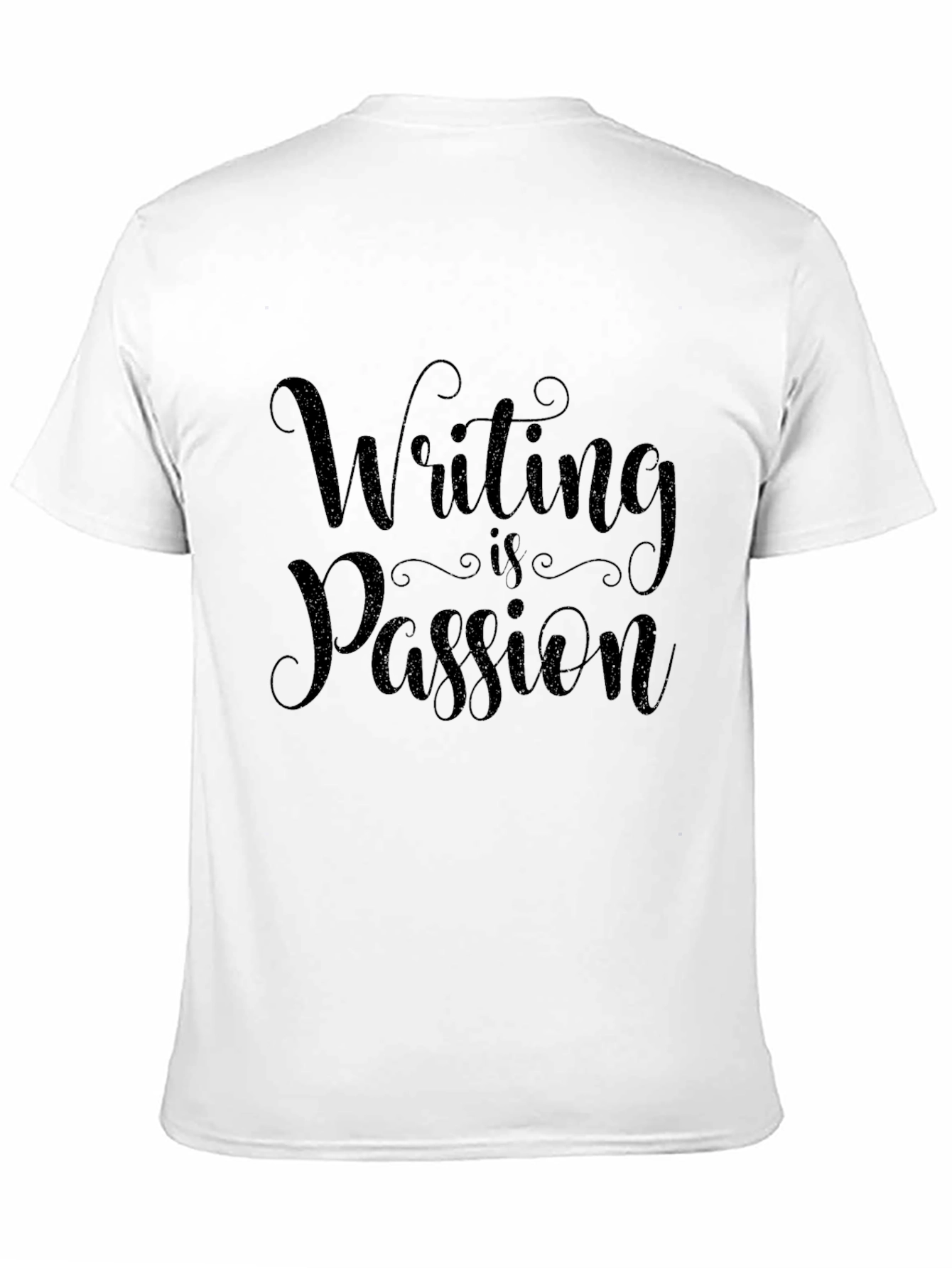 Writing is Passion Black T-Shirt
