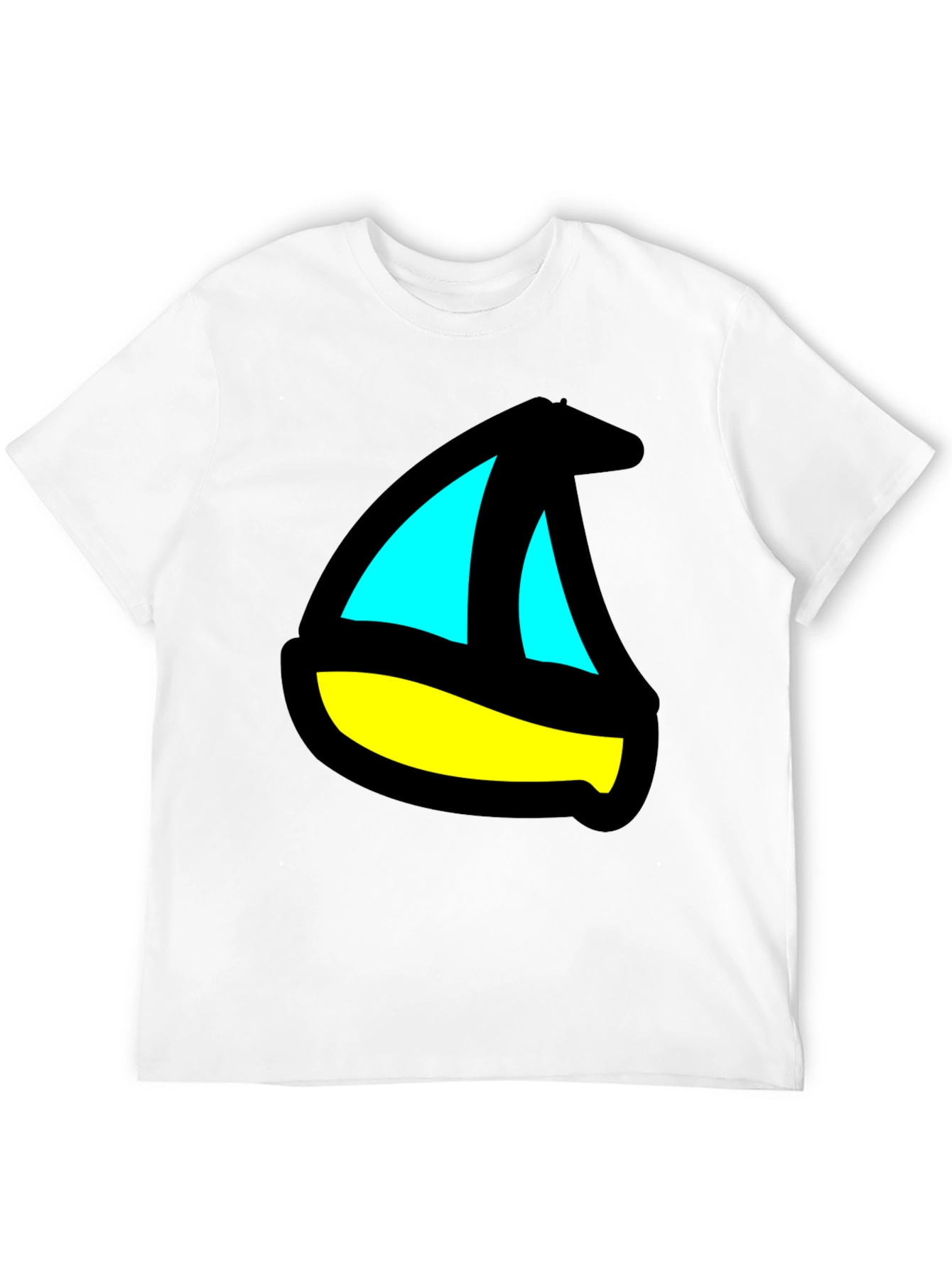 Sailboat Graphic Black T-Shirt