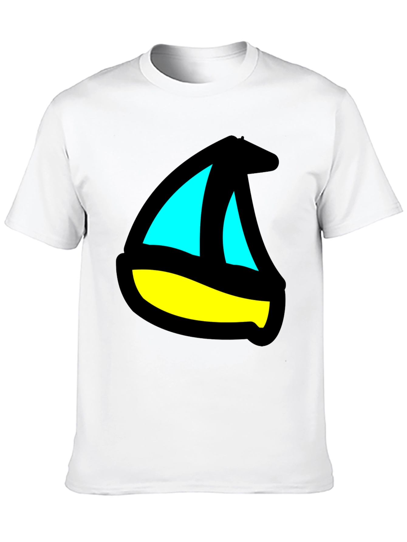 Sailboat Graphic Black T-Shirt