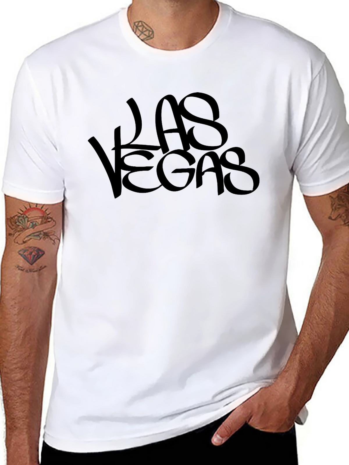 Las Vegas Tee - Black Graphic T-Shirt