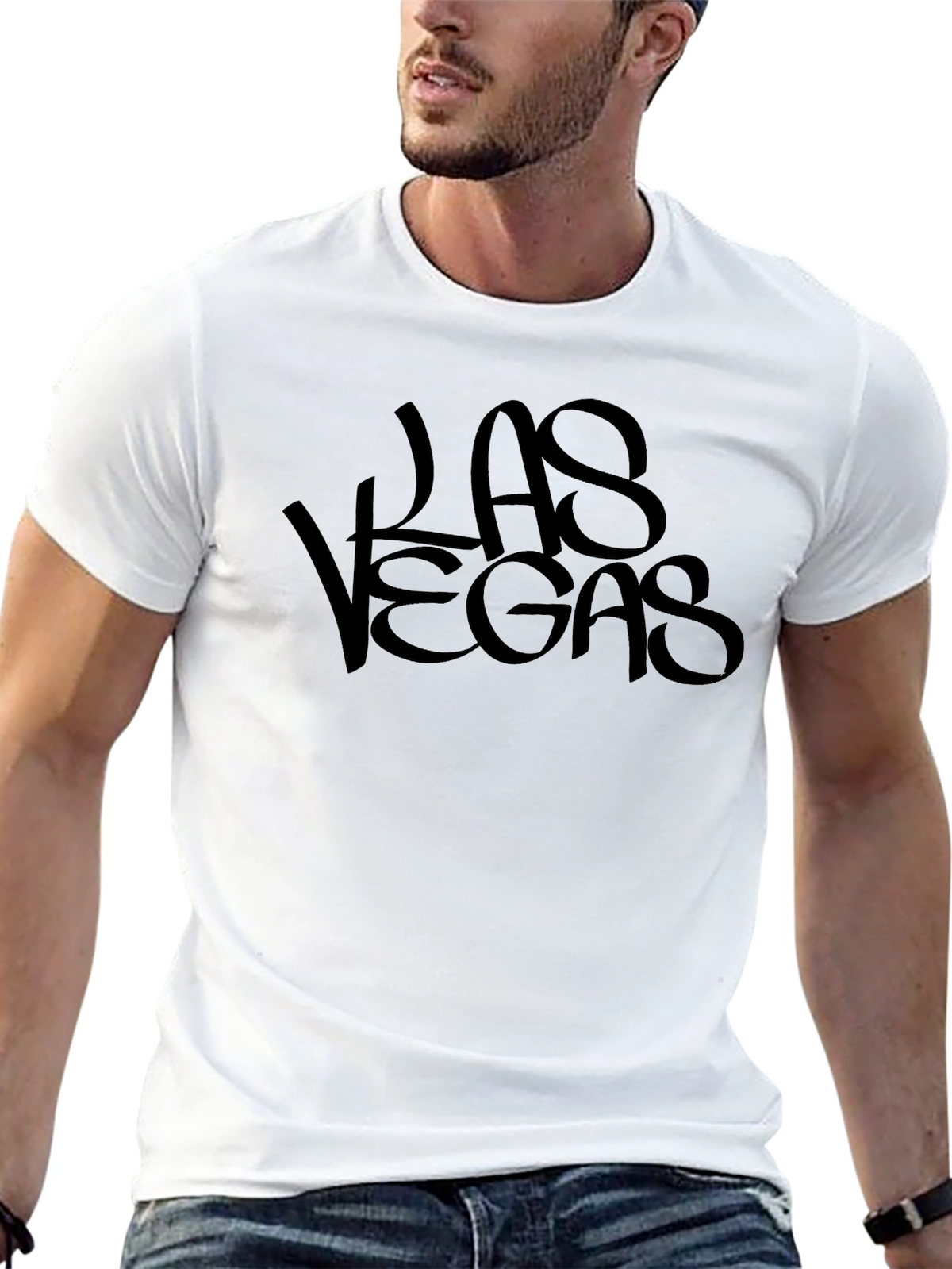 Las Vegas Tee - Black Graphic T-Shirt