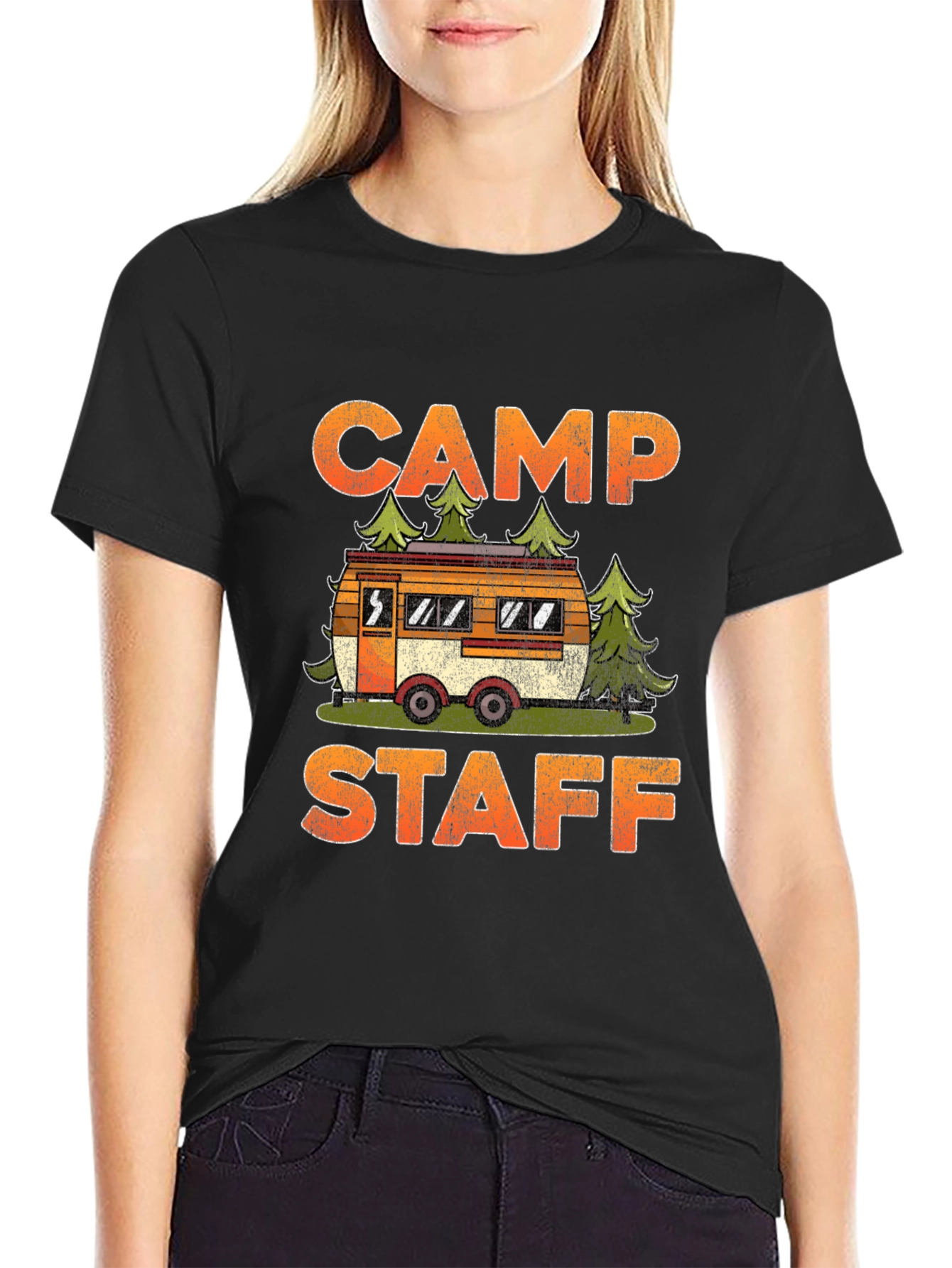 Camp Staff Graphic Tee - Camping Adventure T-Shirt