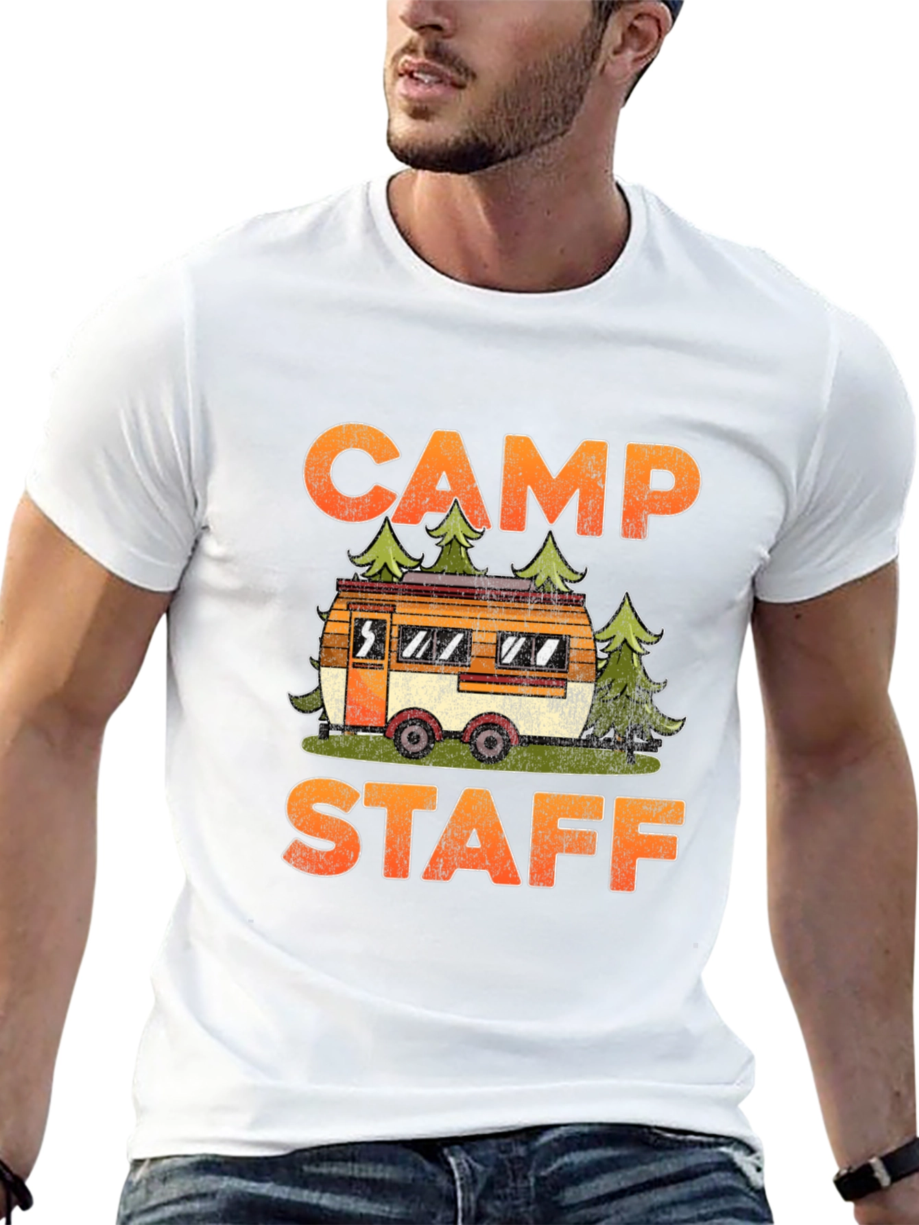Camp Staff Graphic Tee - Camping Adventure T-Shirt