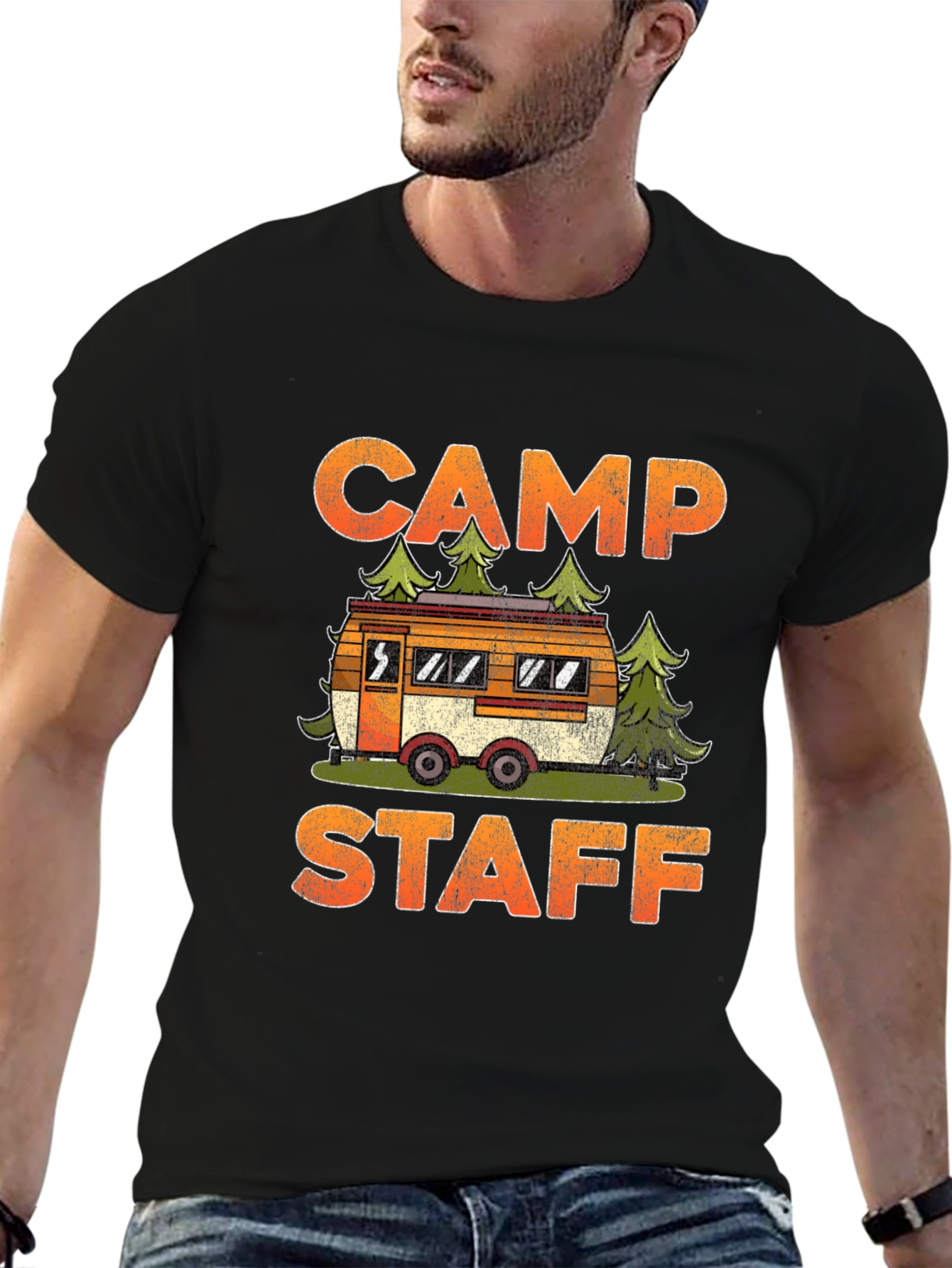 Camp Staff Graphic Tee - Camping Adventure T-Shirt