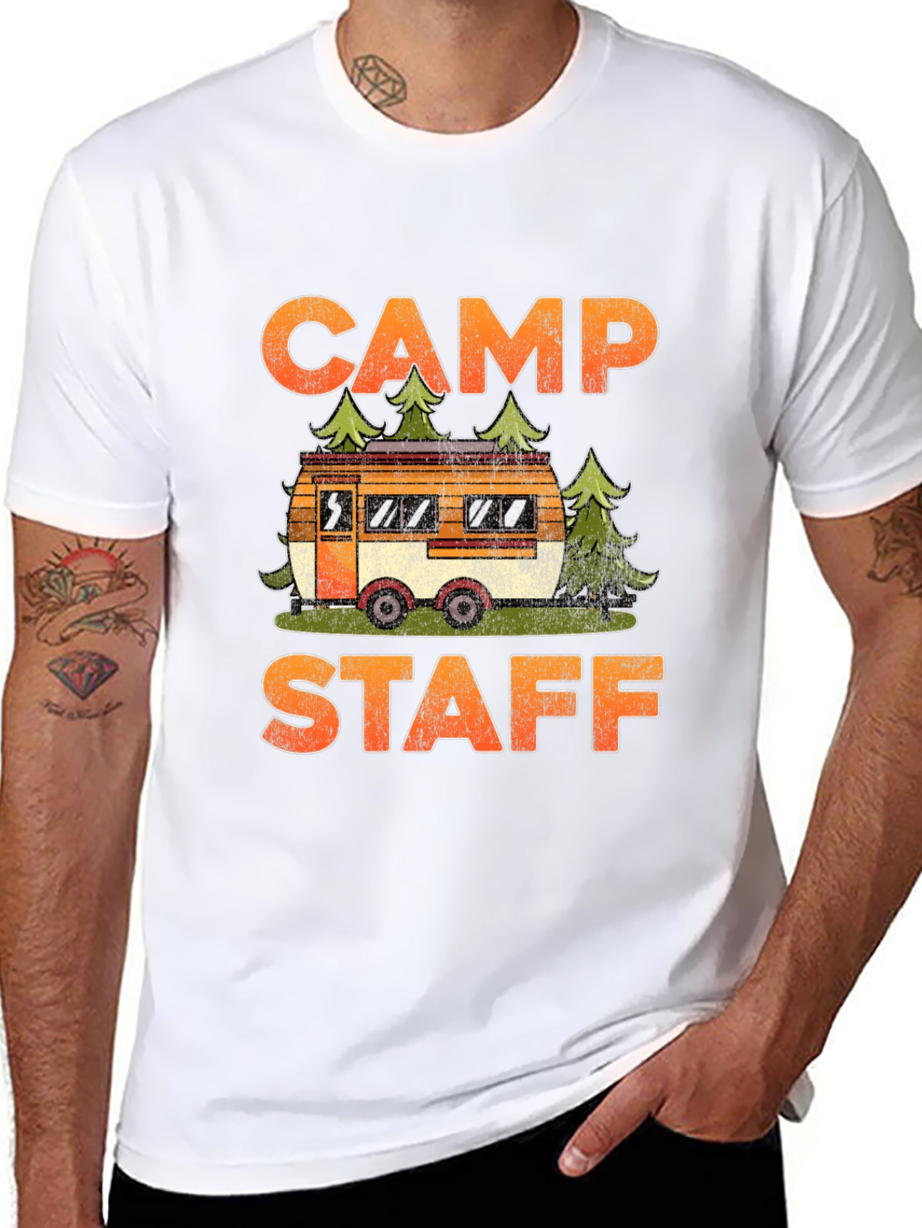 Camp Staff Graphic Tee - Camping Adventure T-Shirt
