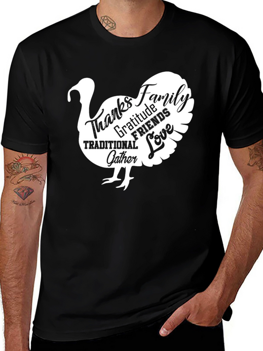 Thanksgiving Turkey T-Shirt - Family Friends Gratitude