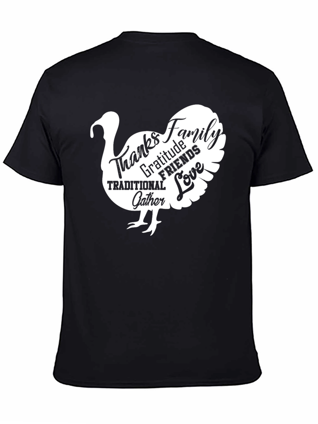 Thanksgiving Turkey T-Shirt - Family Friends Gratitude