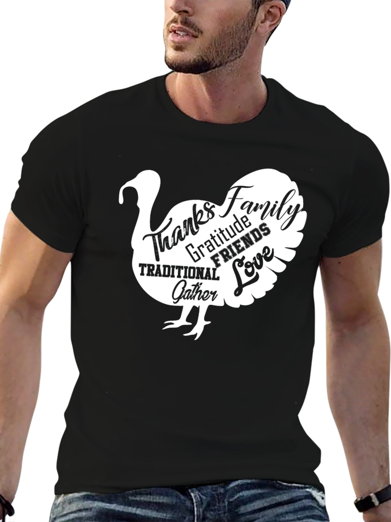 Thanksgiving Turkey T-Shirt - Family Friends Gratitude