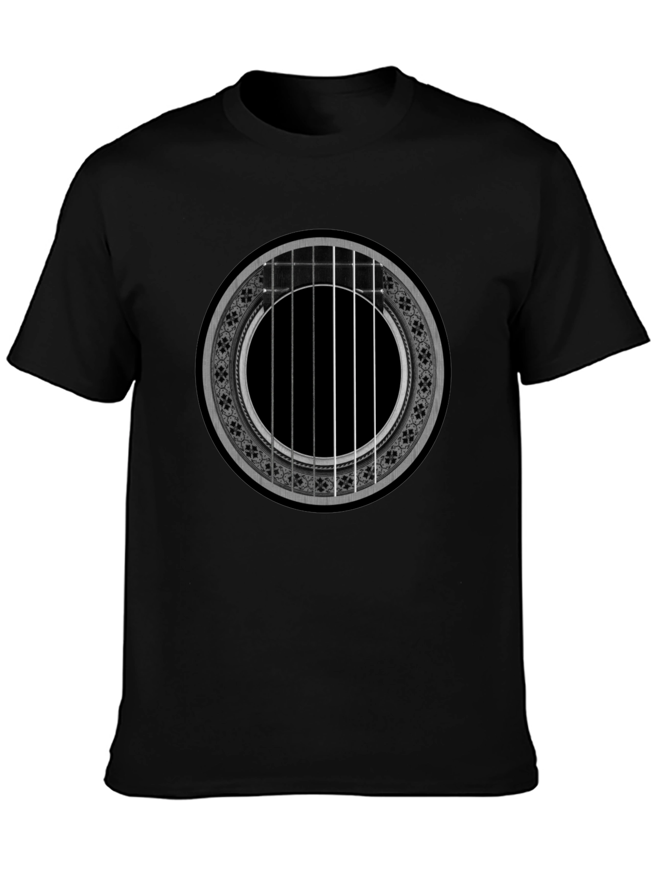 Acoustic Guitar Rose T-Shirt - Music Lover Tee
