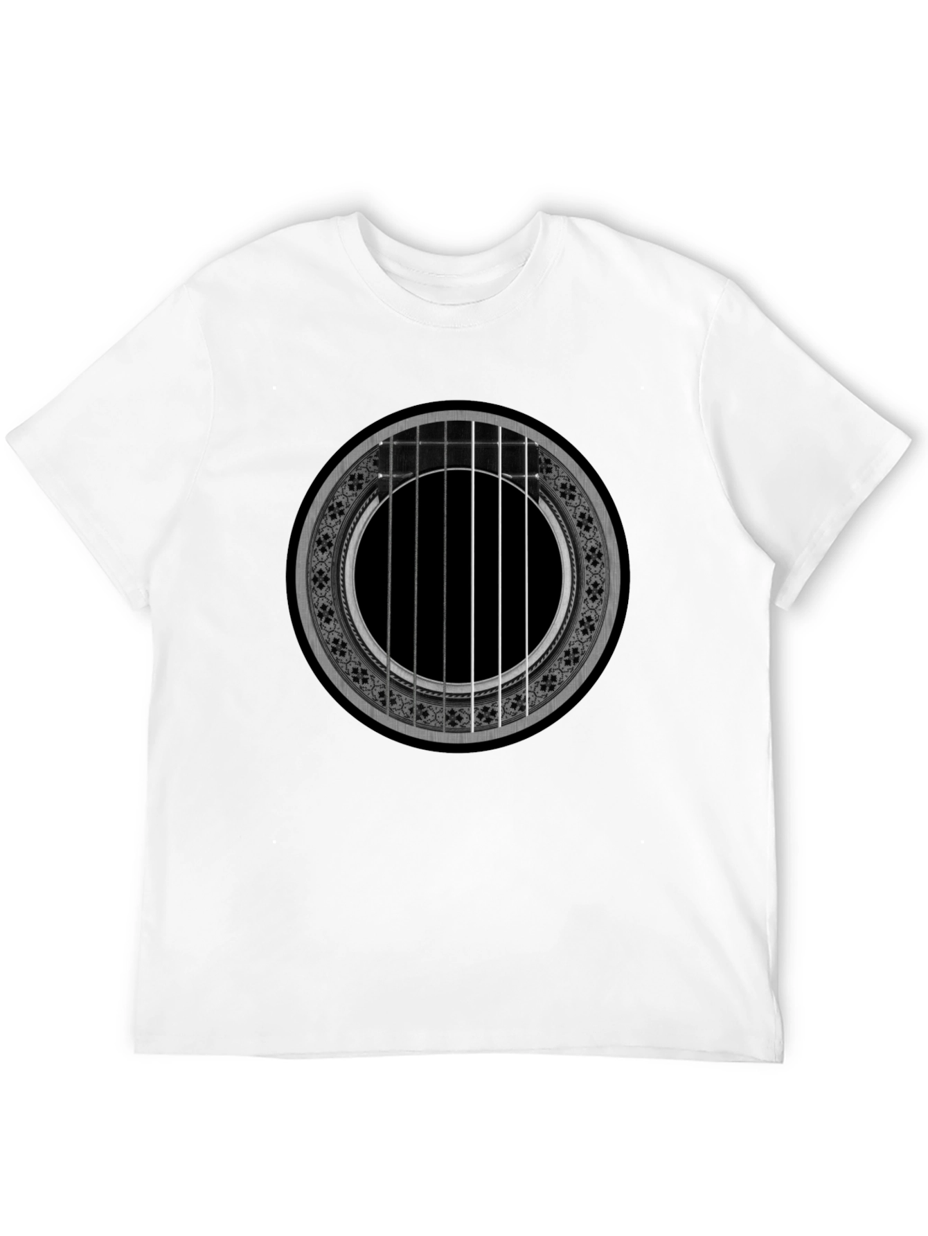 Acoustic Guitar Rose T-Shirt - Music Lover Tee