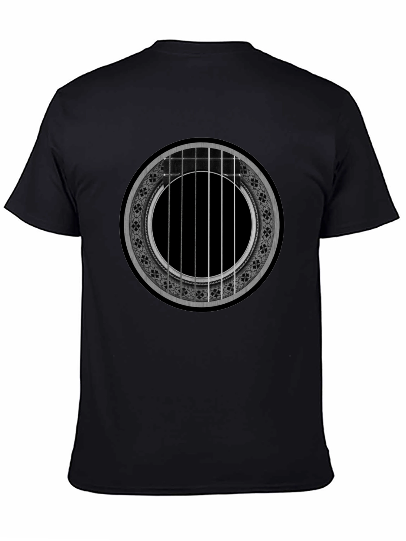 Acoustic Guitar Rose T-Shirt - Music Lover Tee