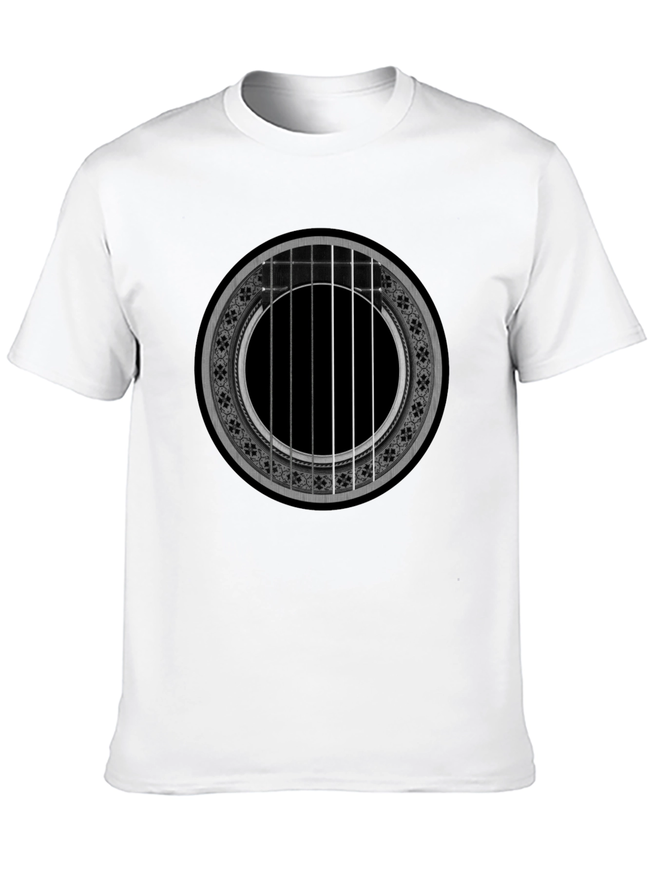 Acoustic Guitar Rose T-Shirt - Music Lover Tee