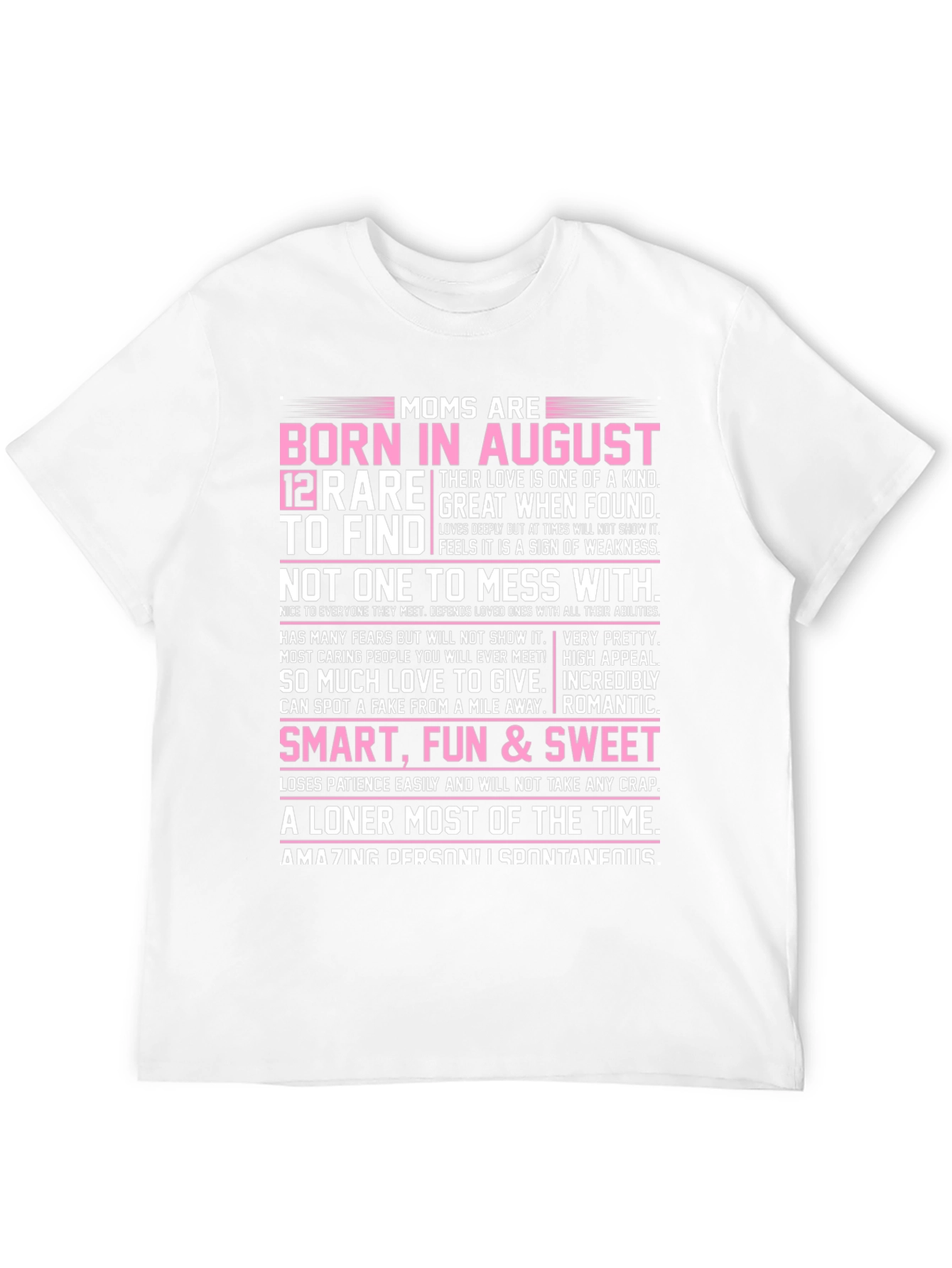 Moms Born in August T-Shirt