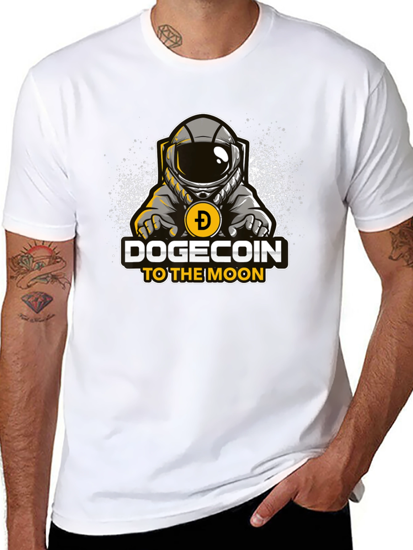 Dogecoin To The Moon Graphic T-Shirt