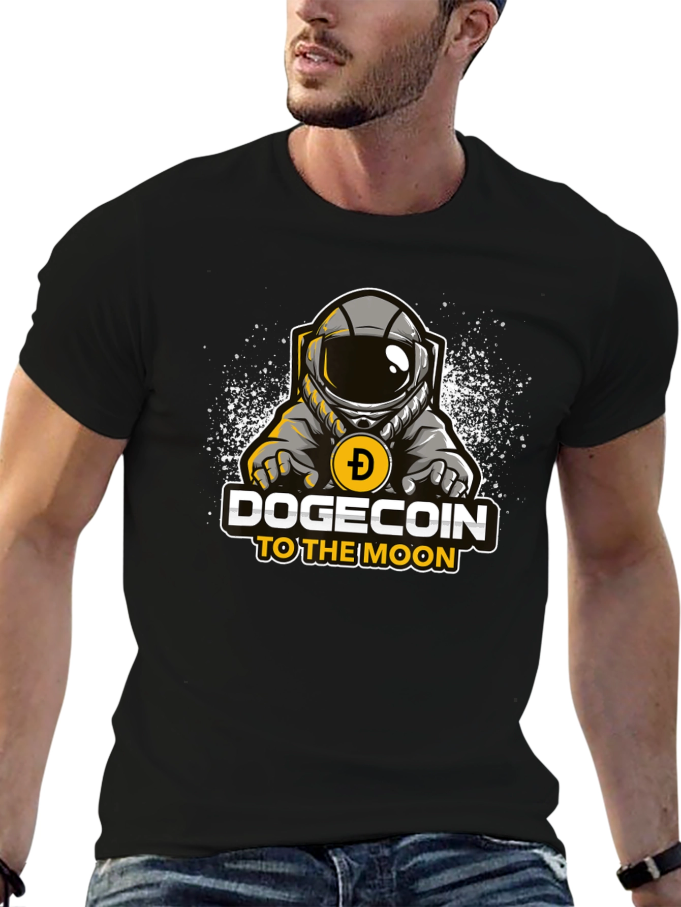 Dogecoin To The Moon Graphic T-Shirt