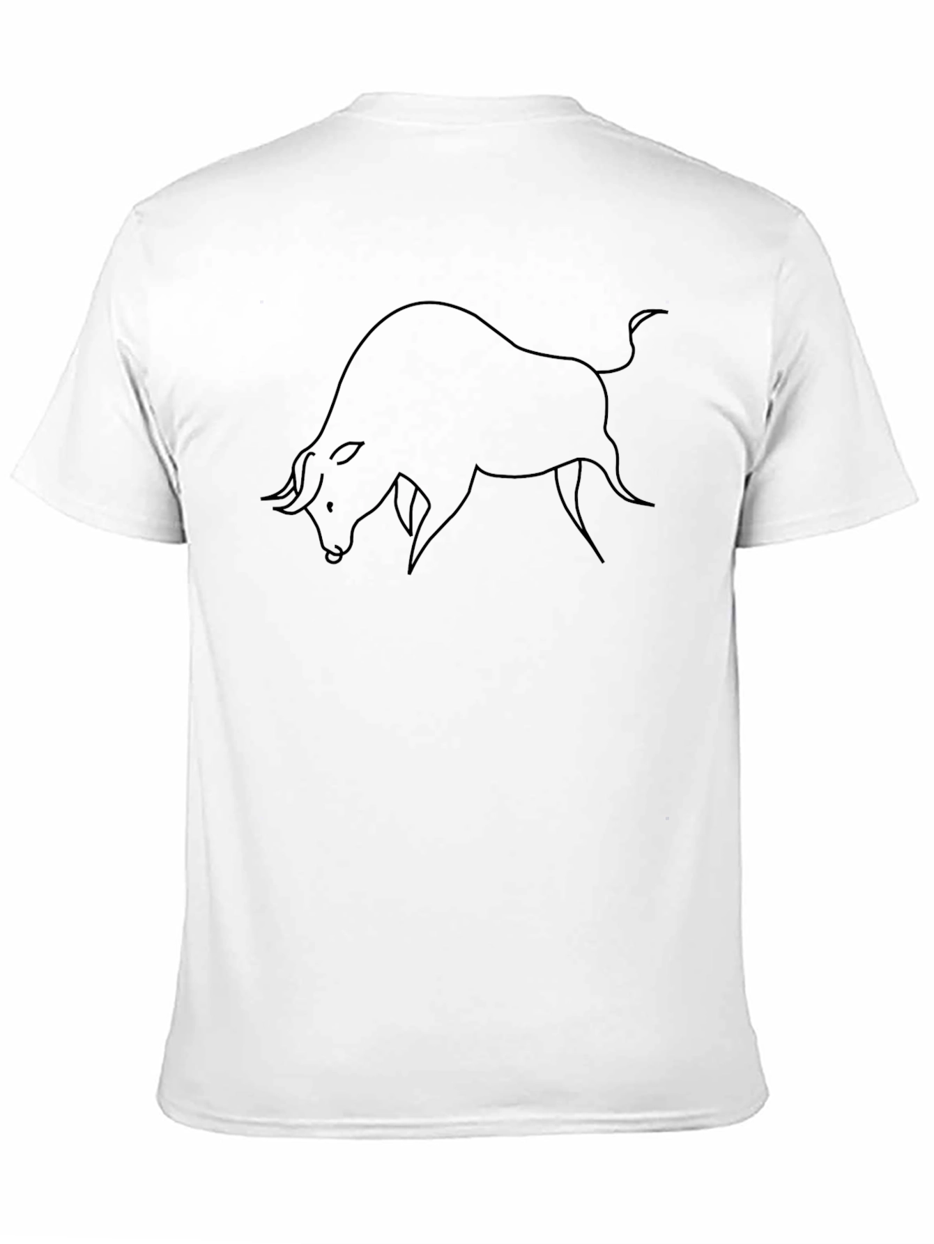 Bold Bull Graphic Tee - Classic Black Cotton T-Shirt
