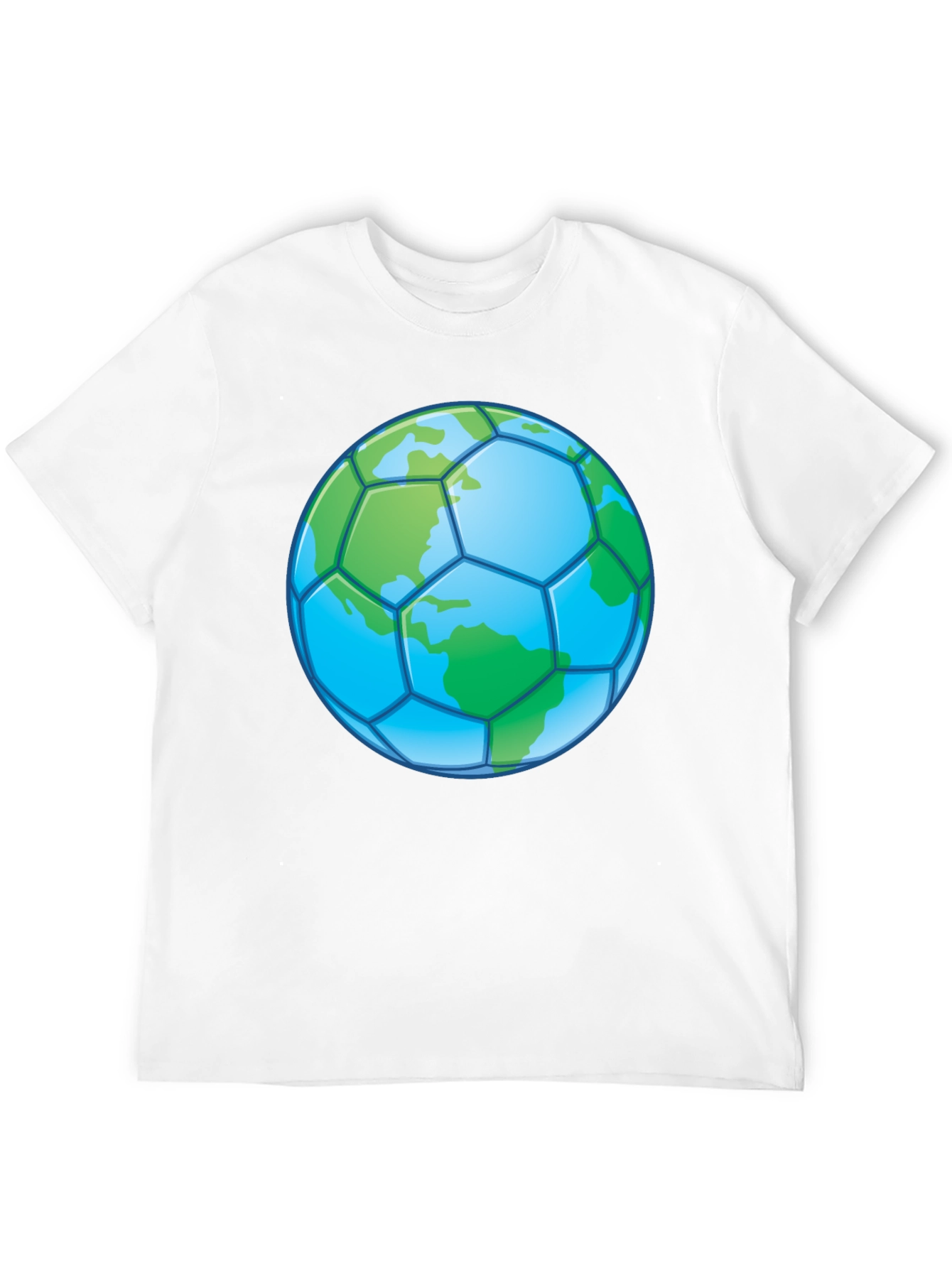 Earth Soccer Ball T-Shirt - Eco-Friendly Graphic Tee