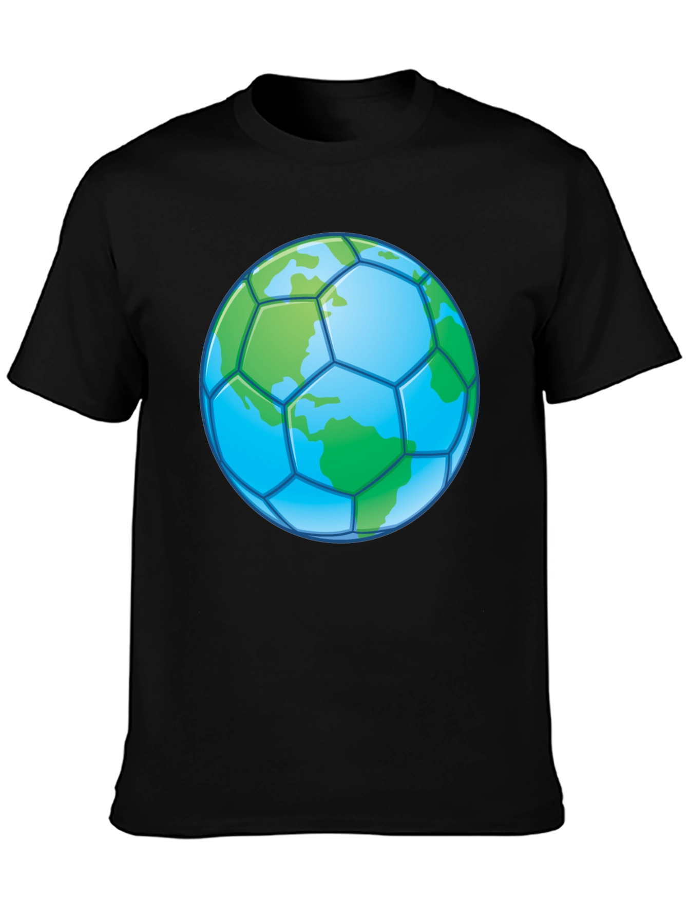 Earth Soccer Ball T-Shirt - Eco-Friendly Graphic Tee