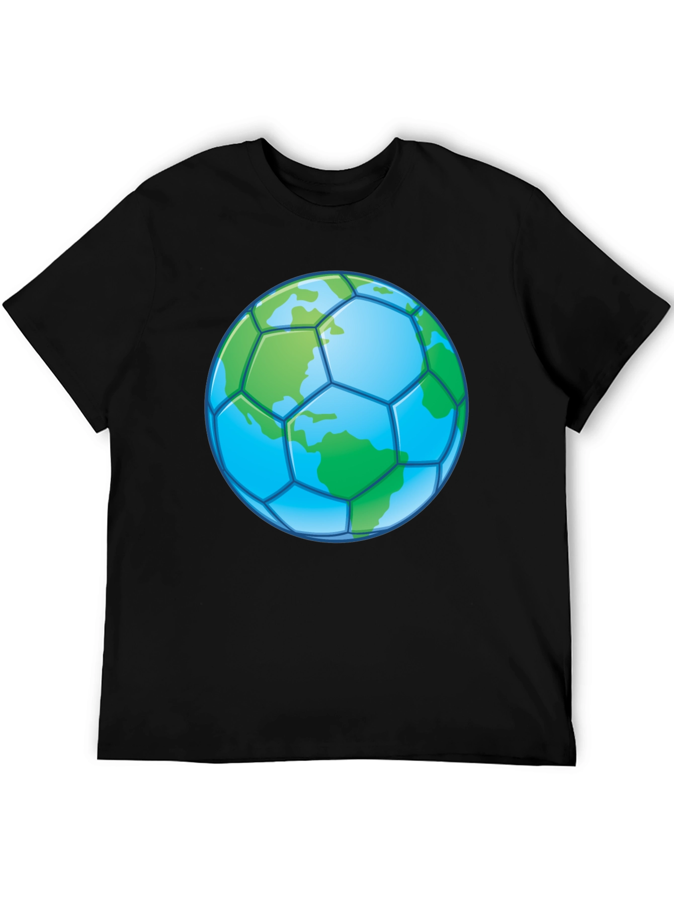 Earth Soccer Ball T-Shirt - Eco-Friendly Graphic Tee