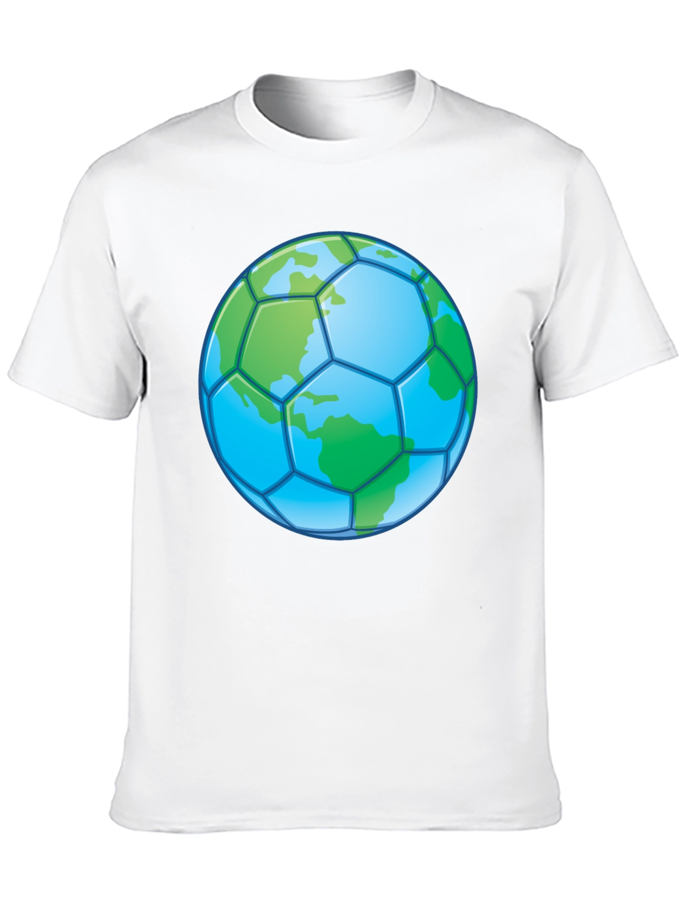 Earth Soccer Ball T-Shirt - Eco-Friendly Graphic Tee