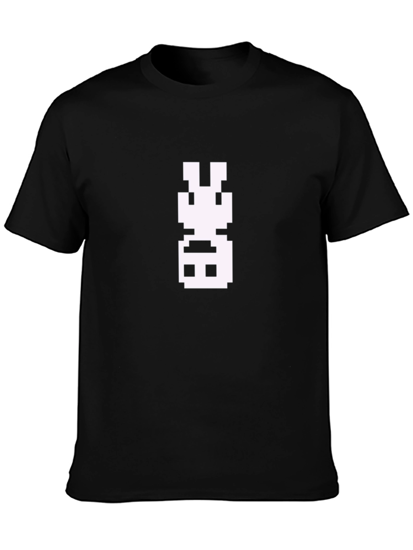 Pixel Bunny Black Tee - Gamer Style