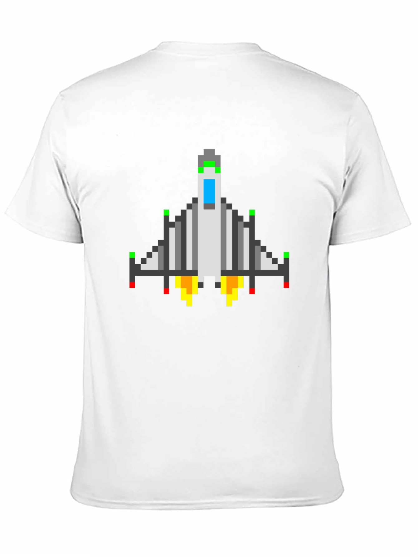 Pixel Spacecraft Tee - Retro Gamer Shirt