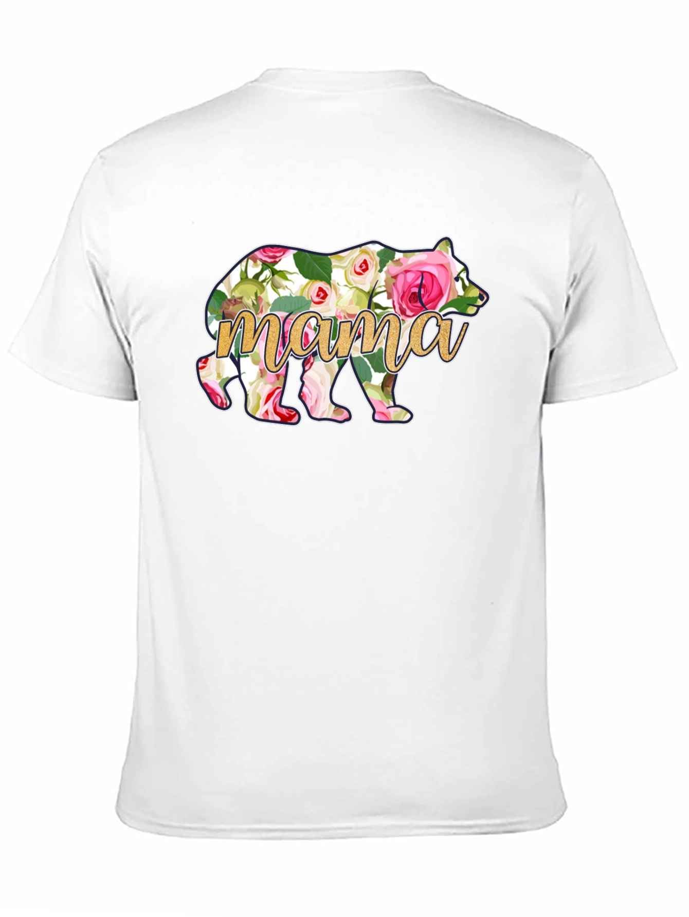 Mama Bear Floral Graphic T-Shirt
