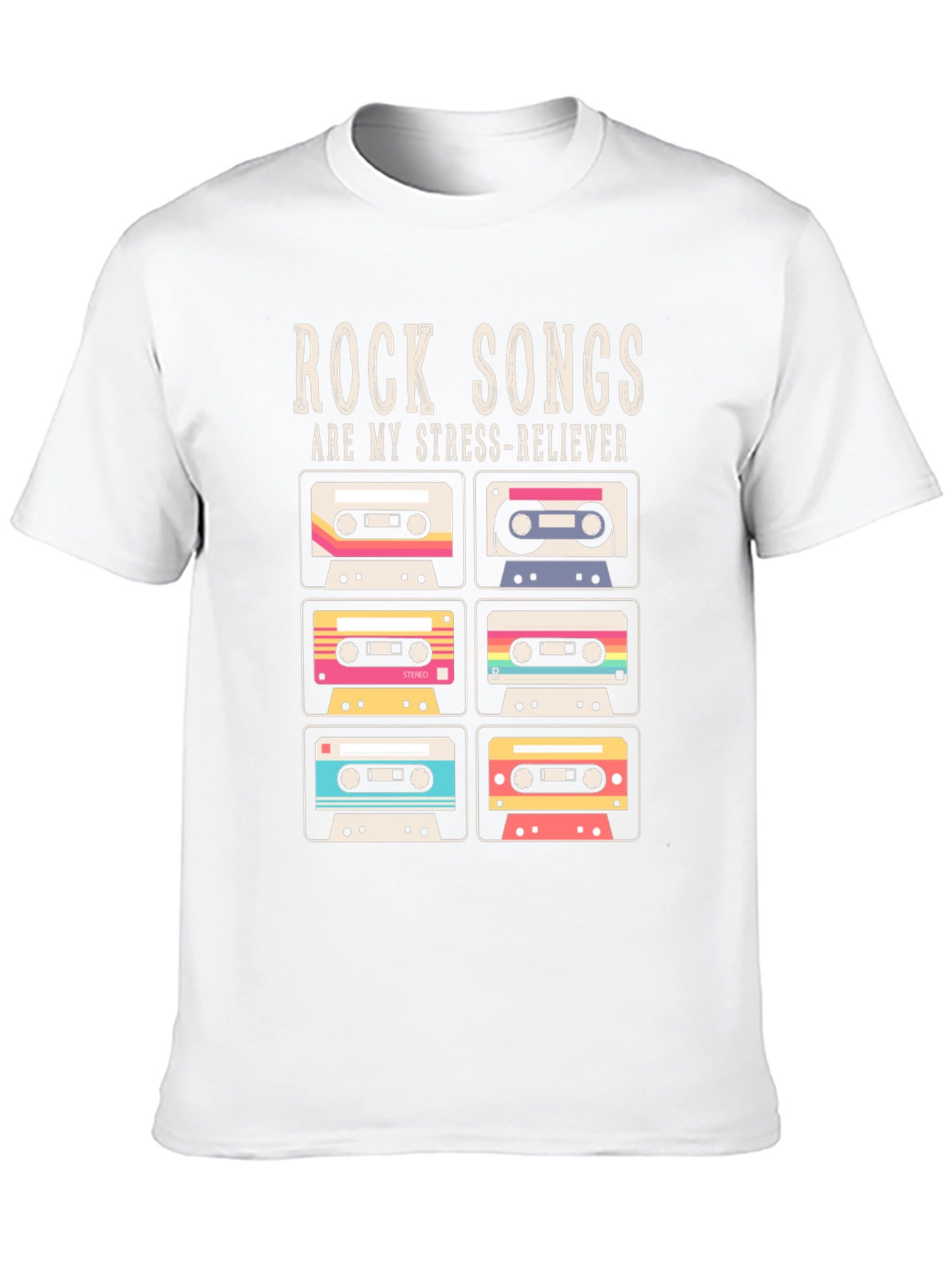 Retro Rock Songs Cassette Tape T-Shirt
