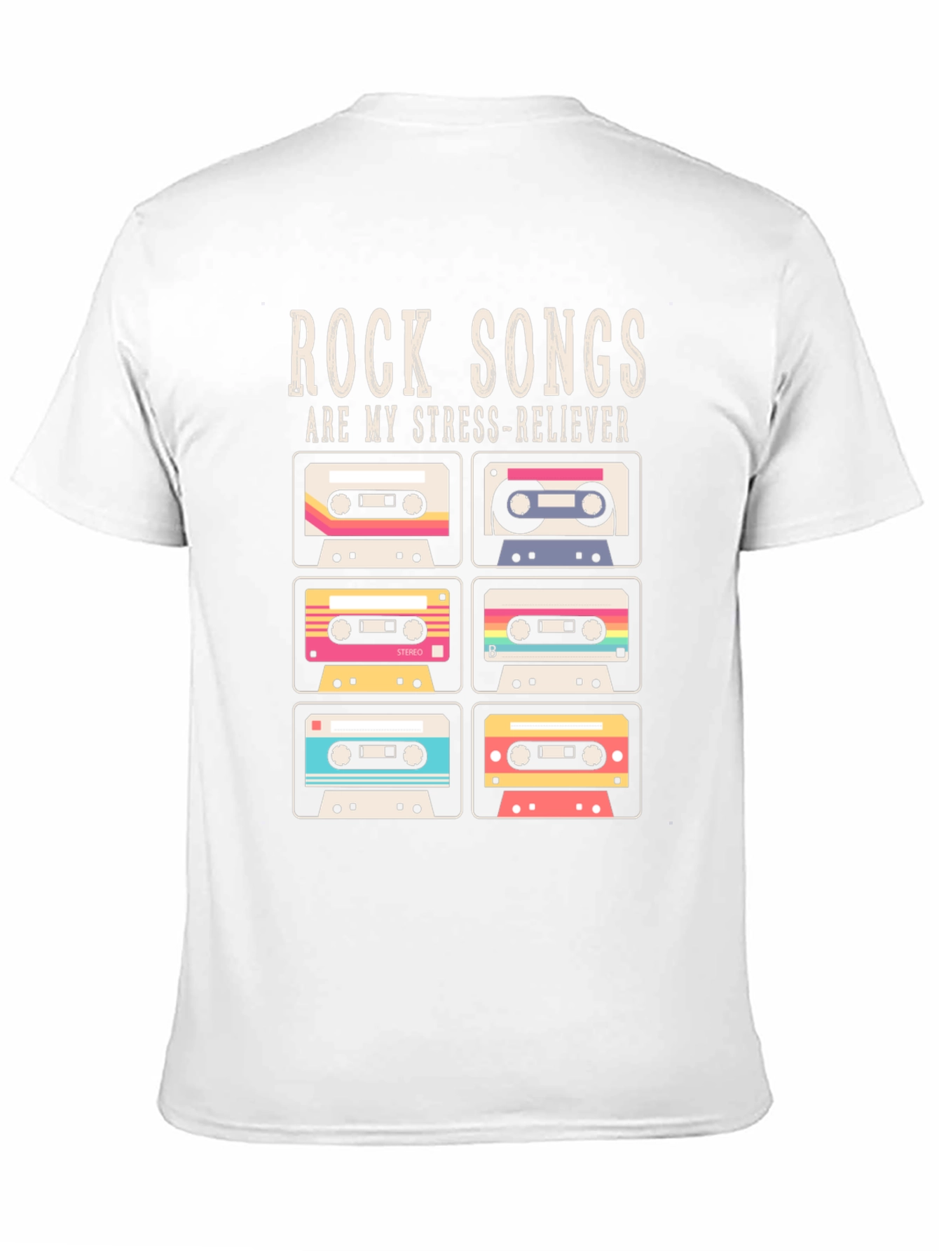 Retro Rock Songs Cassette Tape T-Shirt