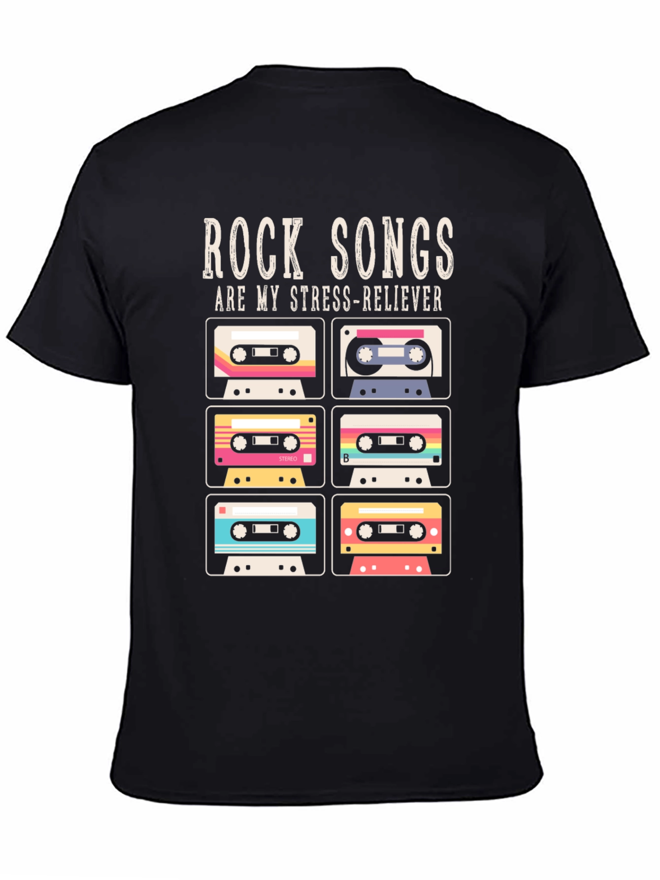Retro Rock Songs Cassette Tape T-Shirt