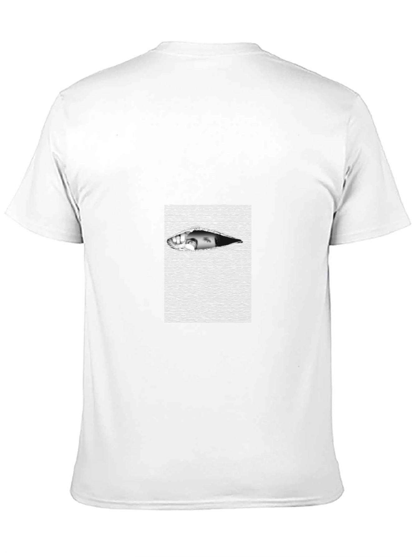 Edgy Black T-Shirt with Eye Graphic