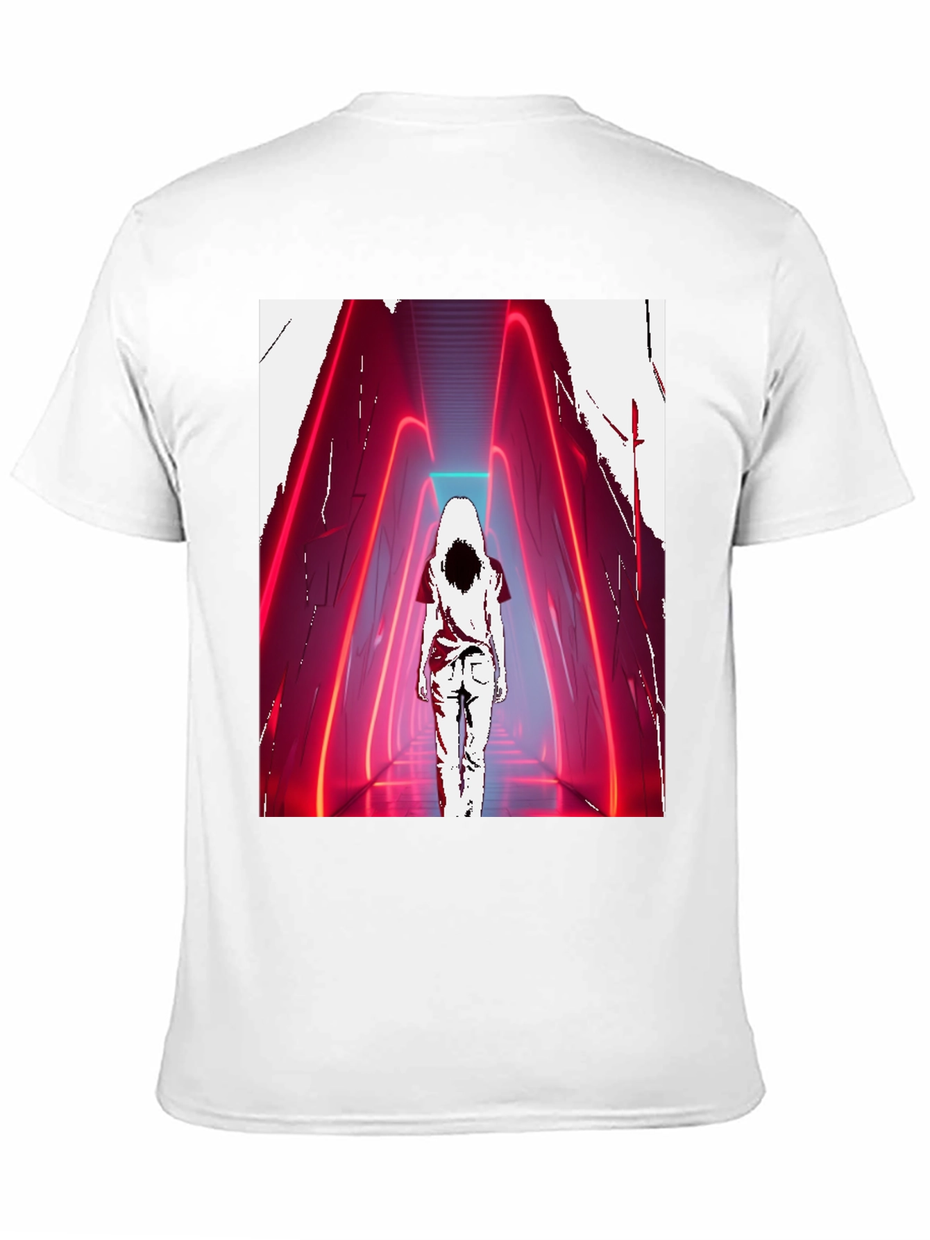Neon Hallway T-Shirt - Mysterious Aesthetic Graphic Tee
