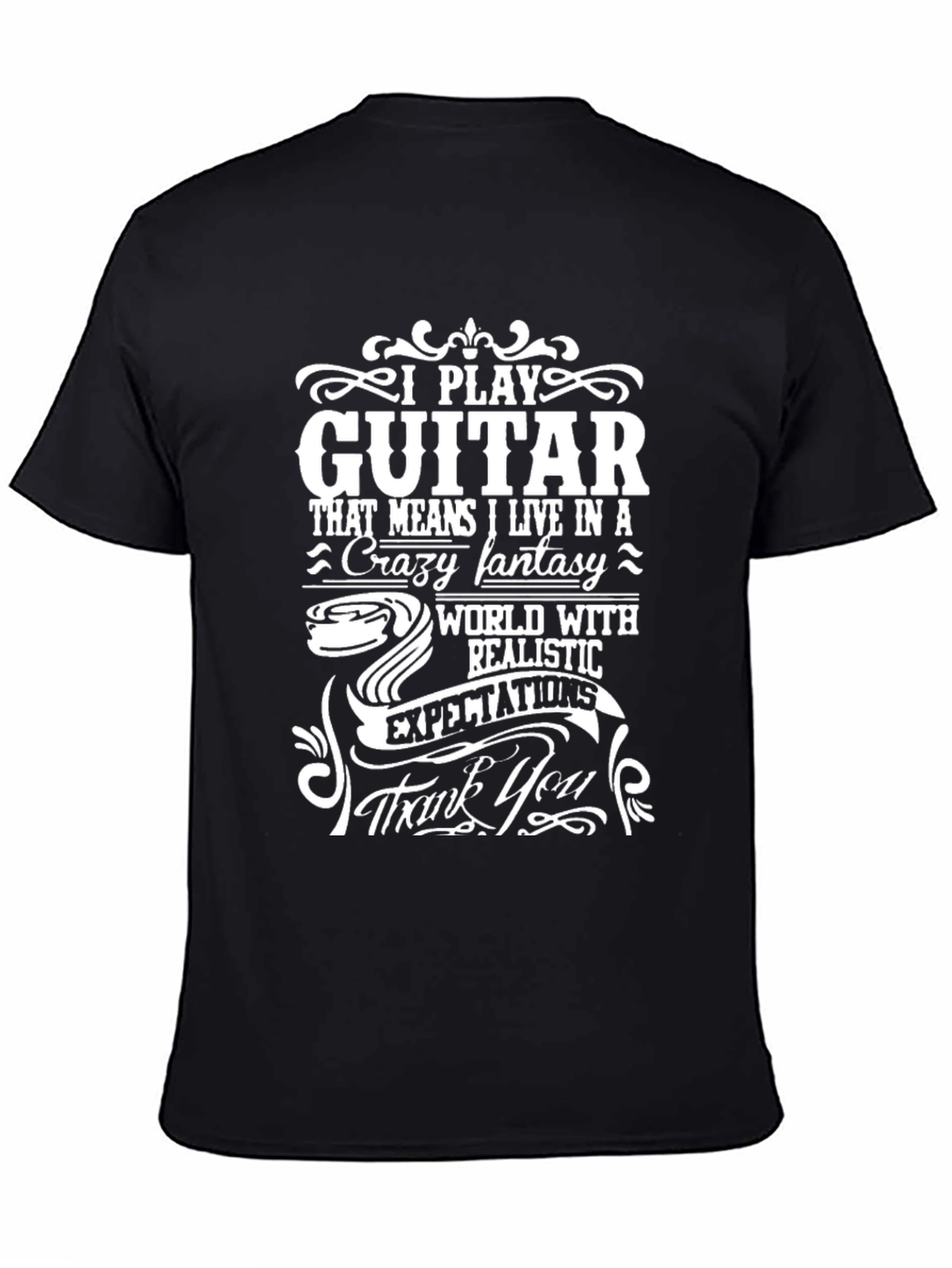 I Play Guitar Funny Graphic T-Shirt