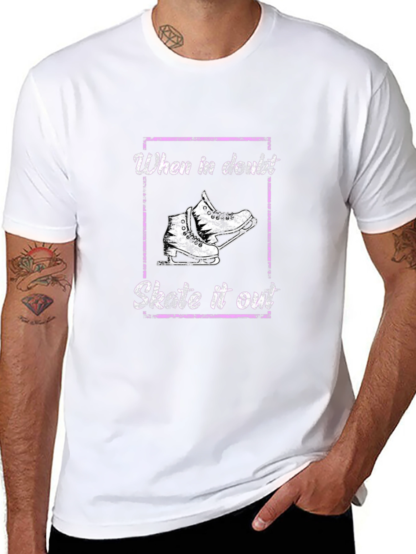 Skate It Out Graphic Tee - Black Cotton T-Shirt