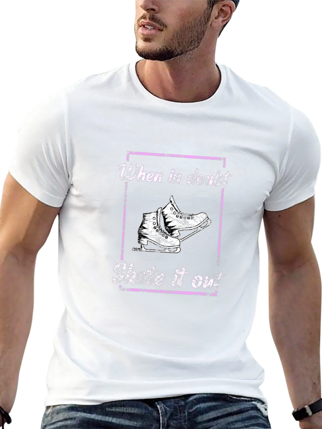 Skate It Out Graphic Tee - Black Cotton T-Shirt