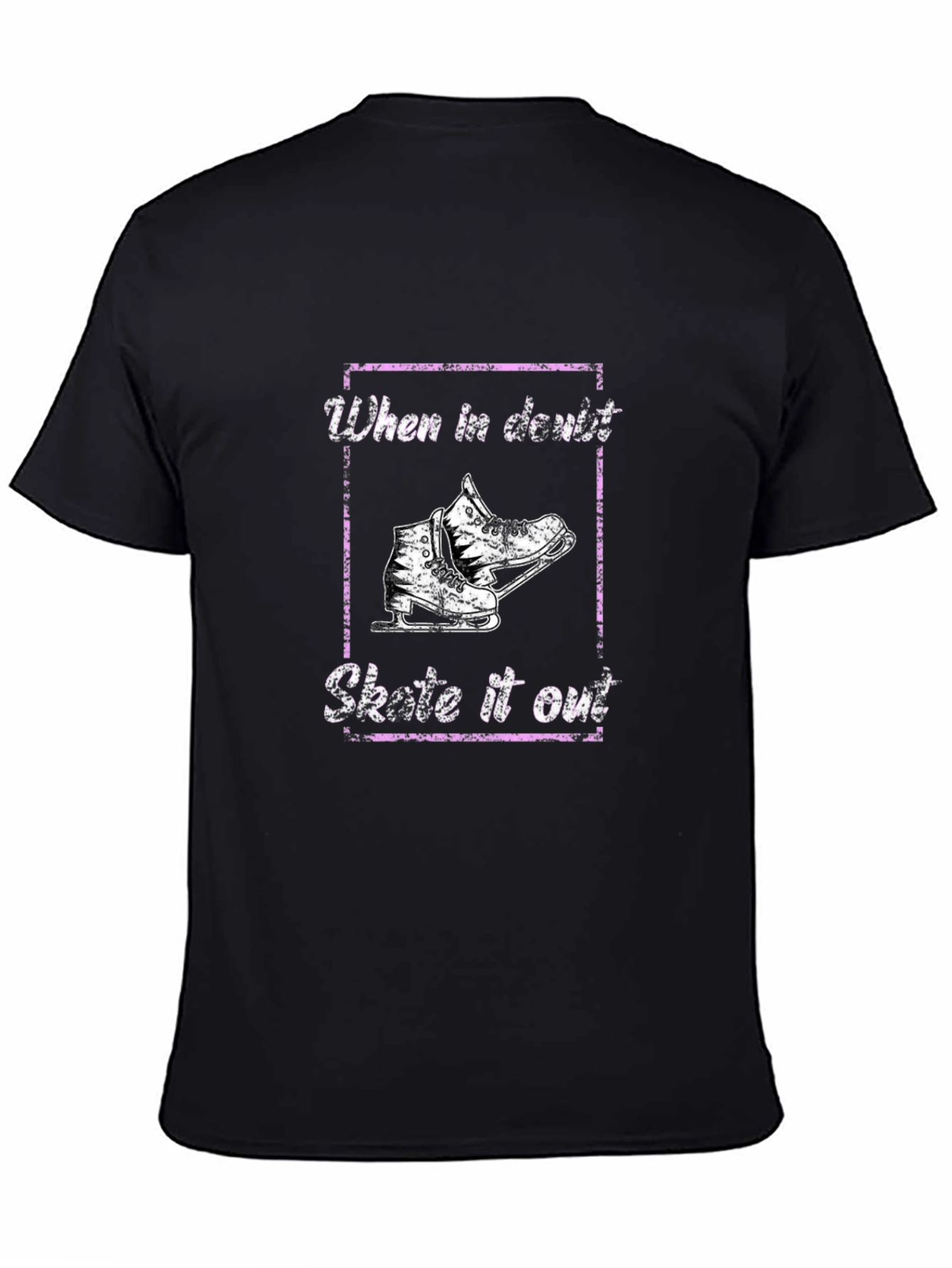 Skate It Out Graphic Tee - Black Cotton T-Shirt