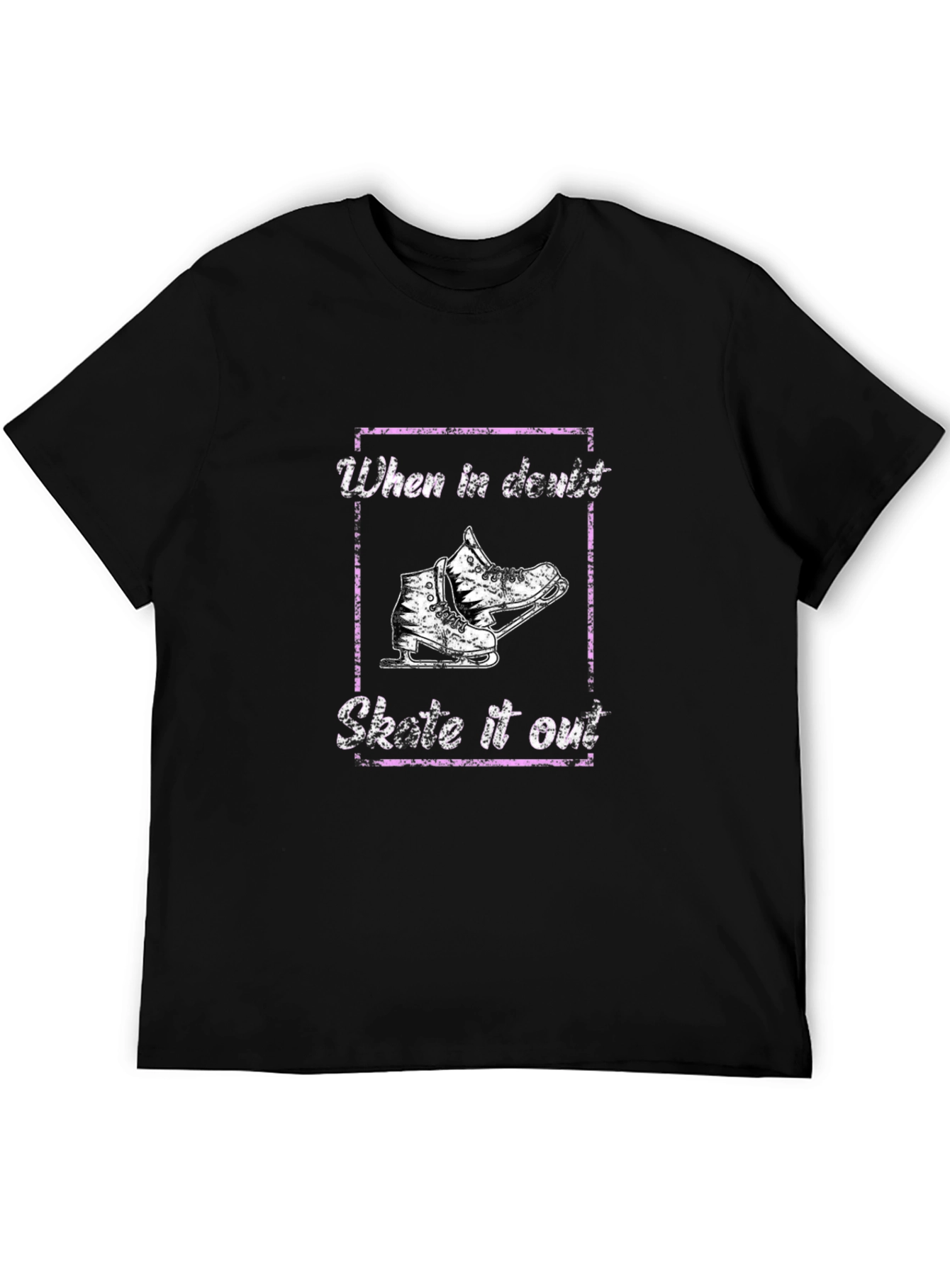Skate It Out Graphic Tee - Black Cotton T-Shirt