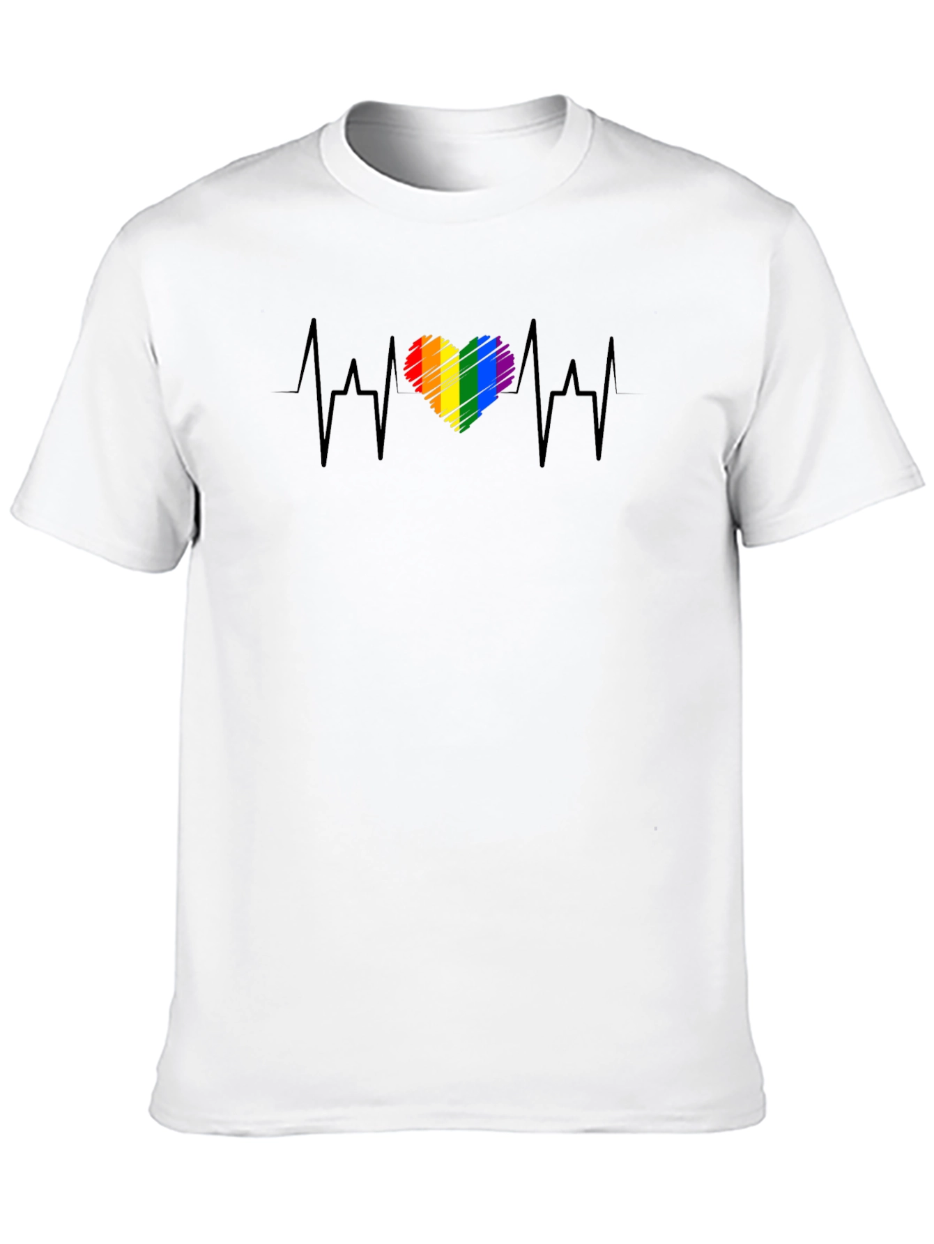 LGBT Heartbeat Pride T-Shirt - Love Wins