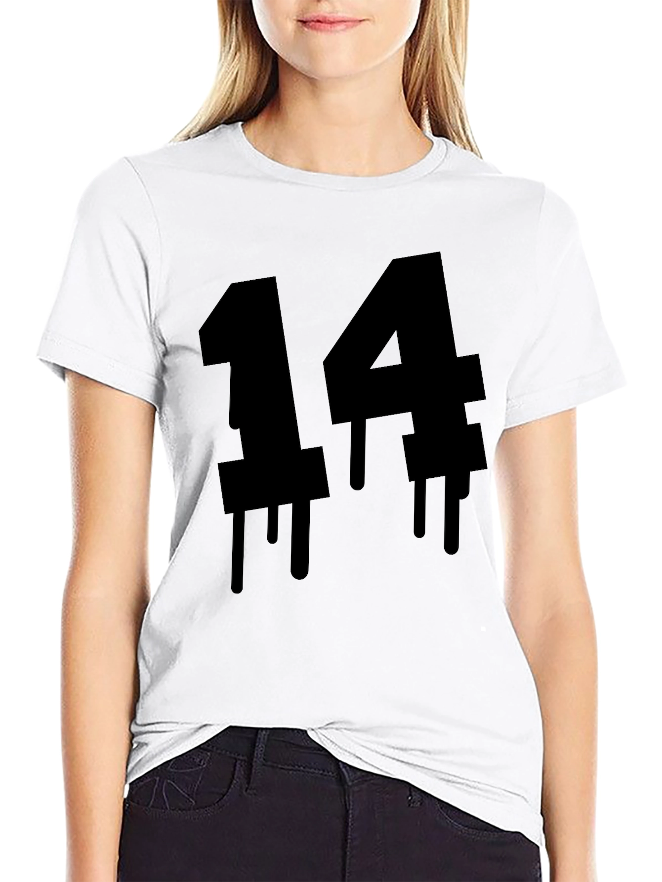 Dripping Number 14 Black T-Shirt