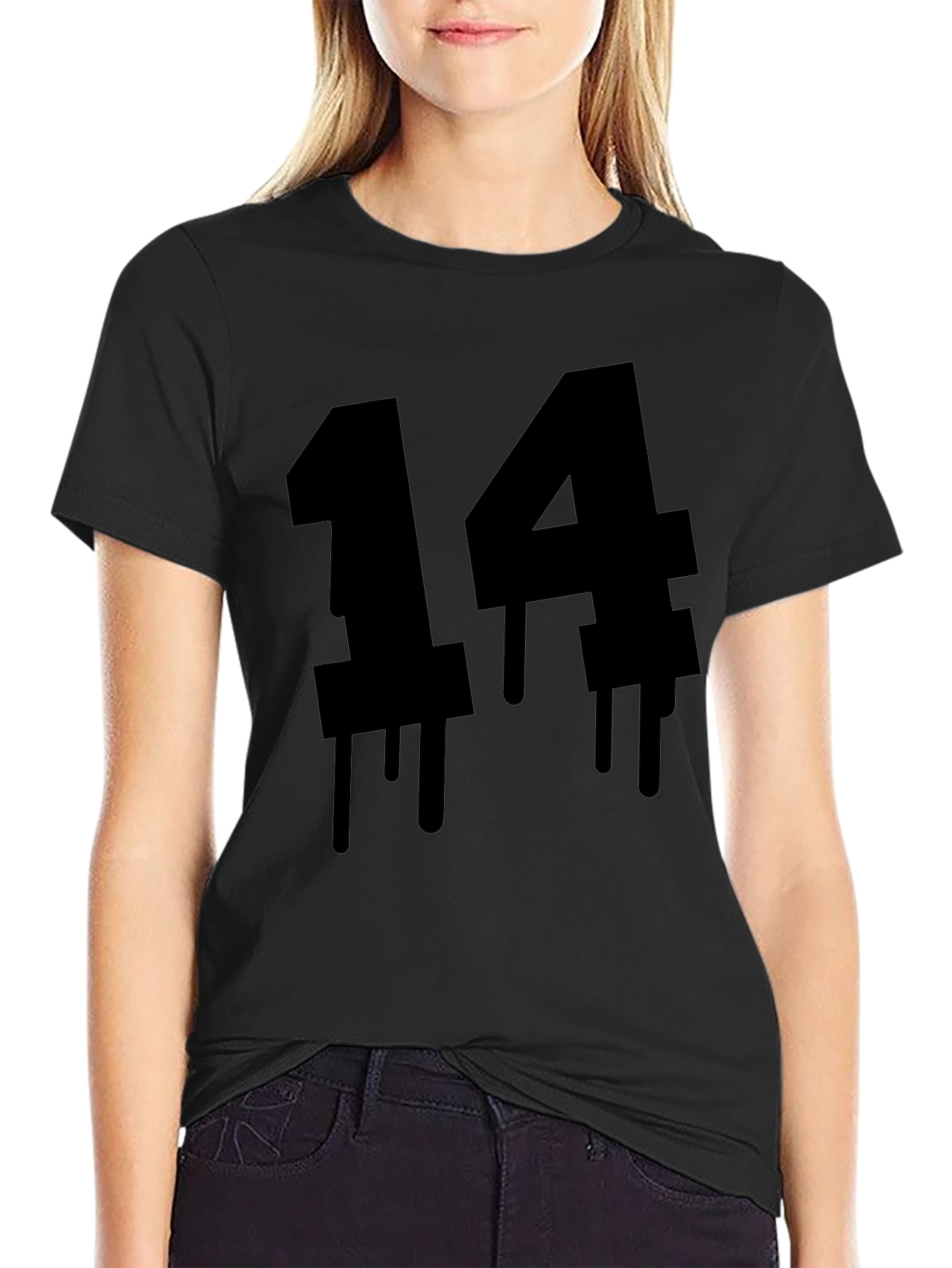 Dripping Number 14 Black T-Shirt