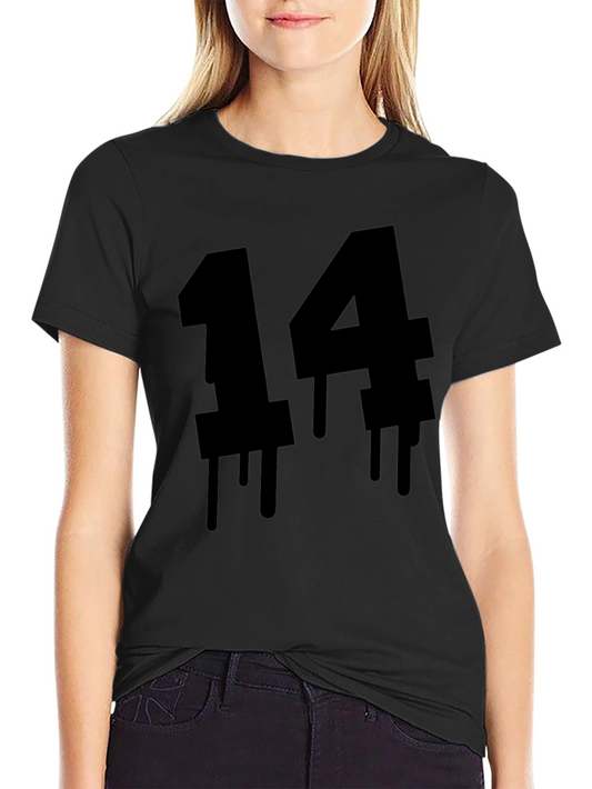 Dripping Number 14 Black T-Shirt
