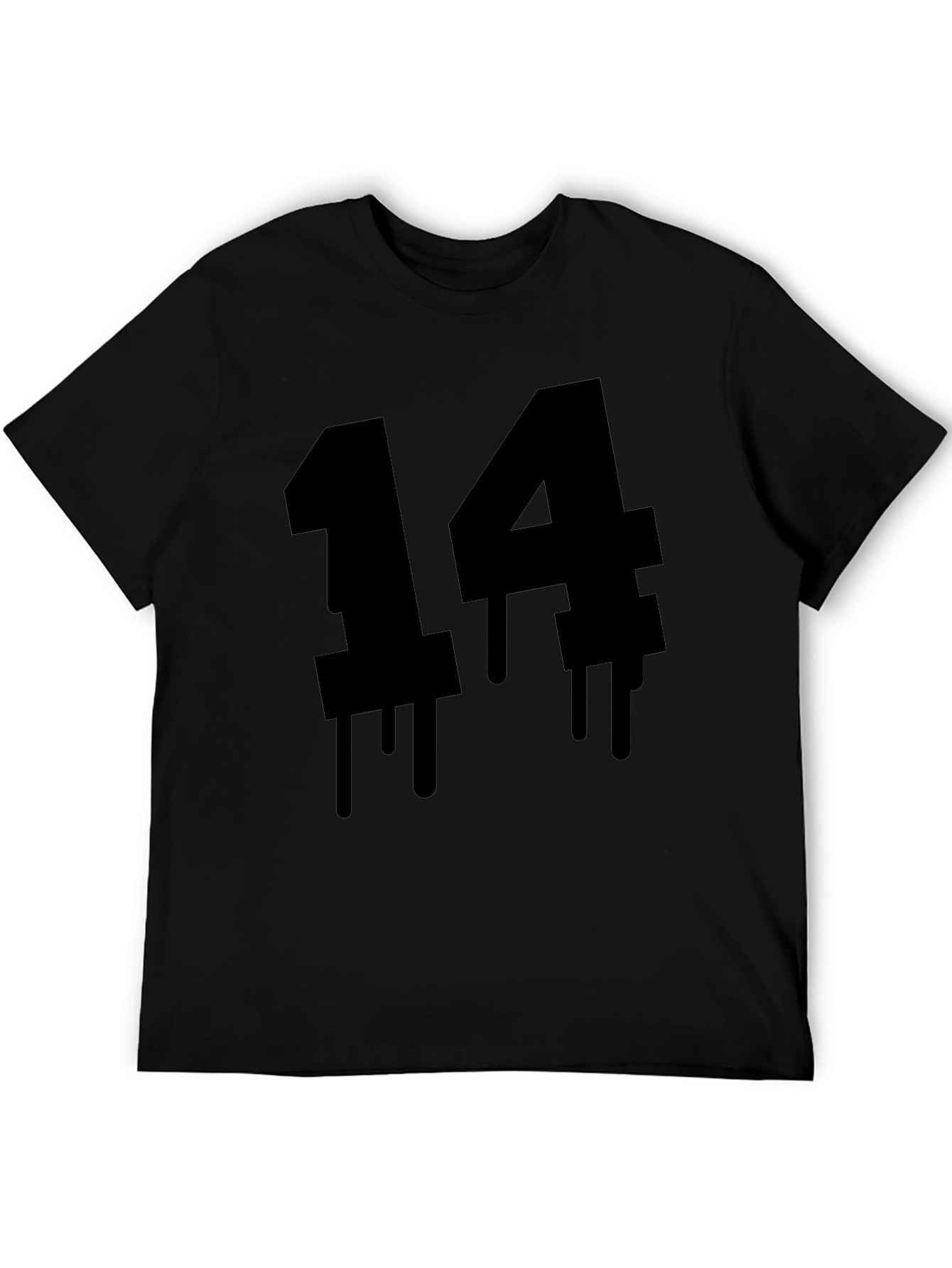 Dripping Number 14 Black T-Shirt