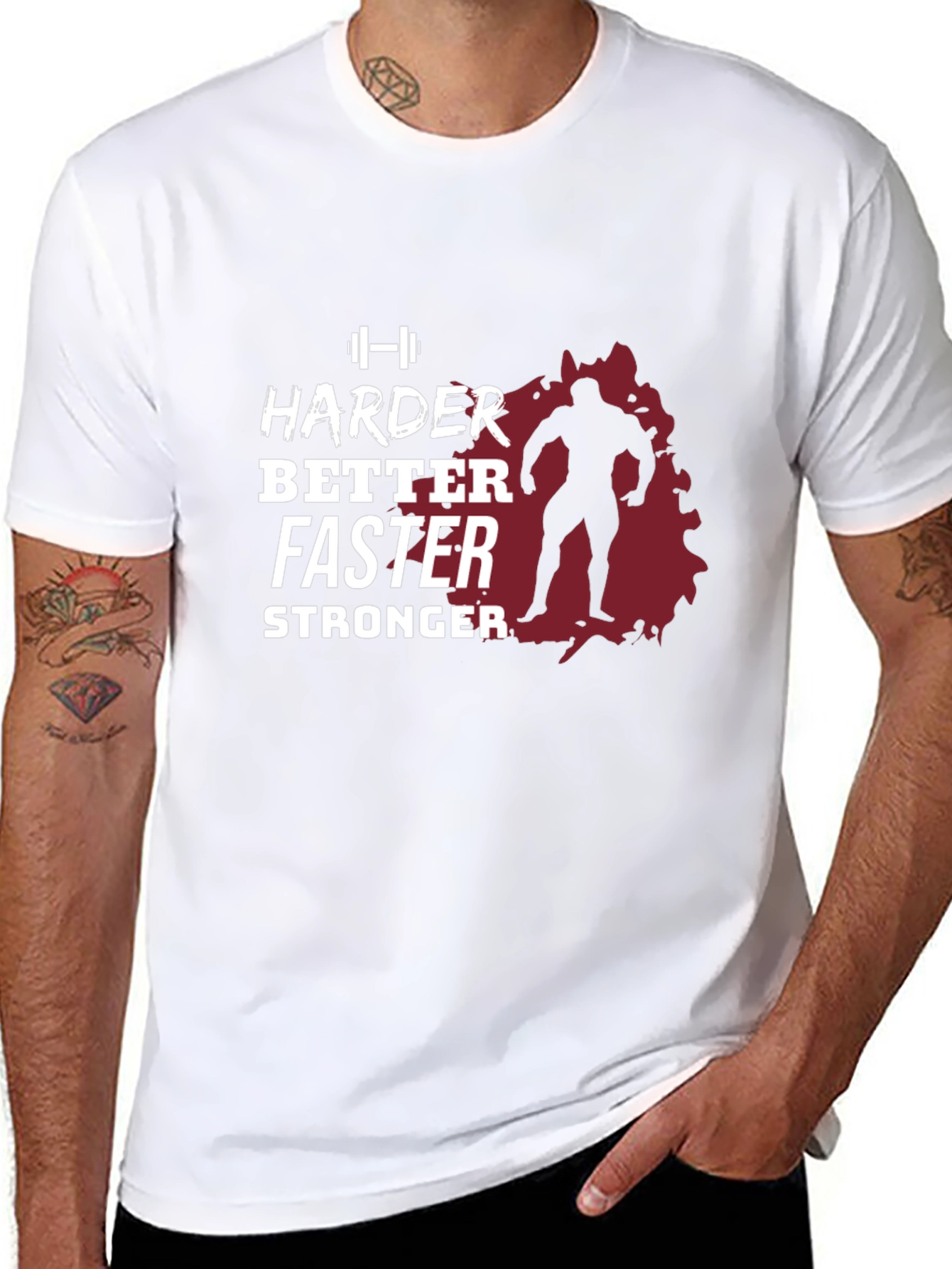 Harder Better Faster Stronger Gym T-Shirt