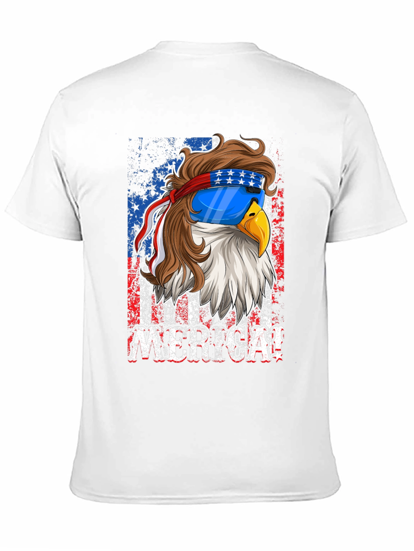 Patriotic Eagle Merica Graphic T-Shirt