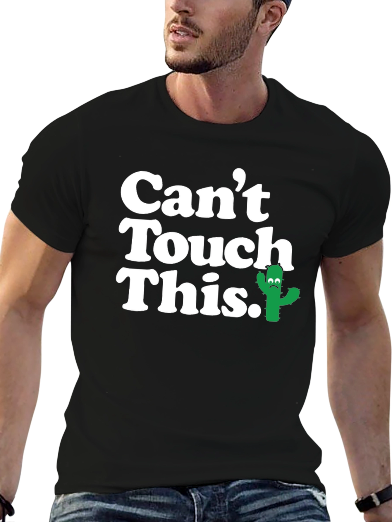 Mens Cant Touch This Cactus Graphic T-Shirt