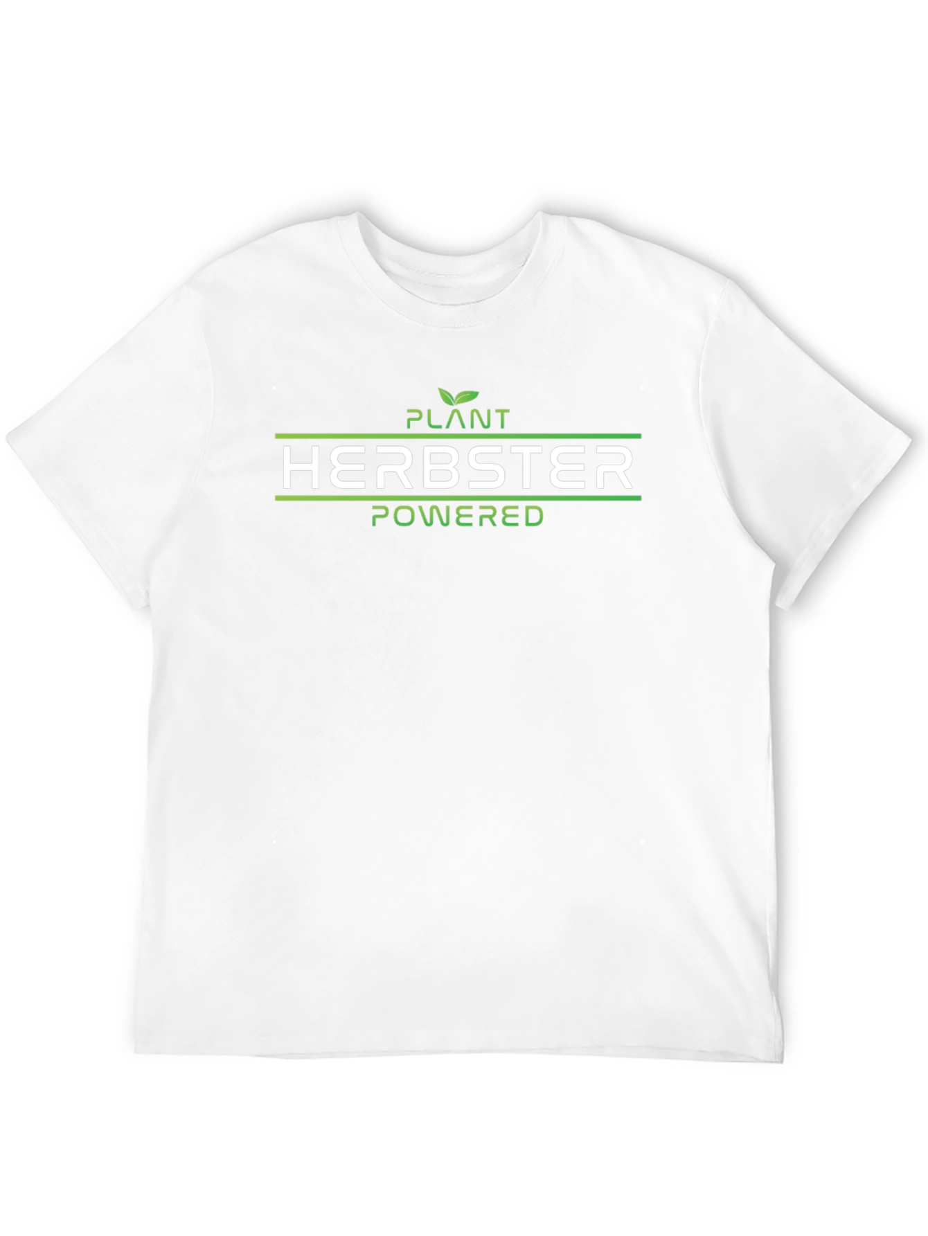 Plant Herbster Powered Black T-Shirt